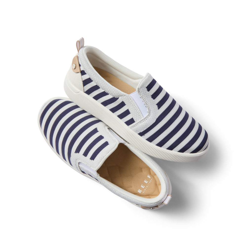 Reef Neptune Elyse Womens Shoe Navy-White Stripe 9
