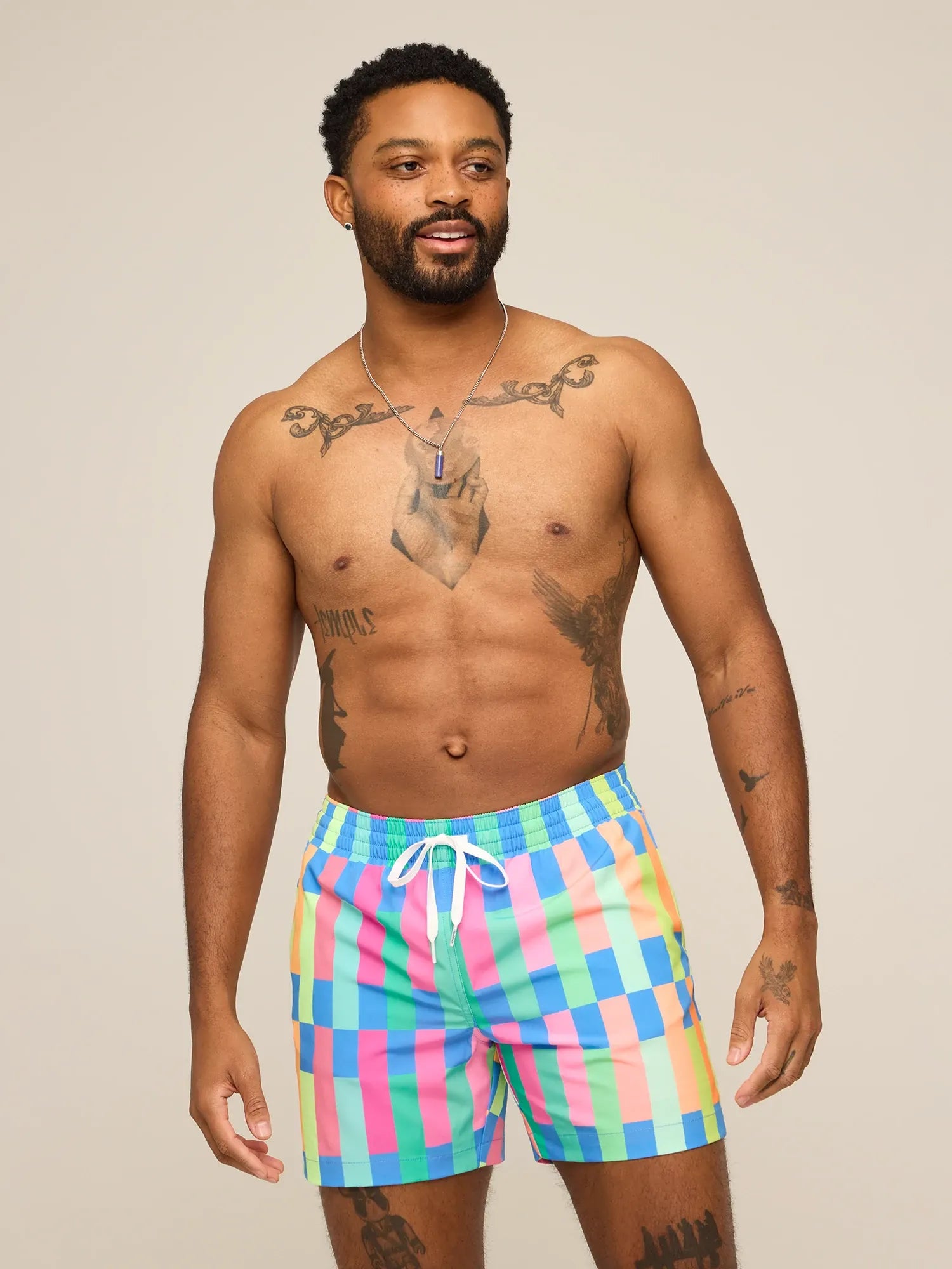 Chubbies The Classic Lined Swim Trunk 5.5" Technicolor Stitches M