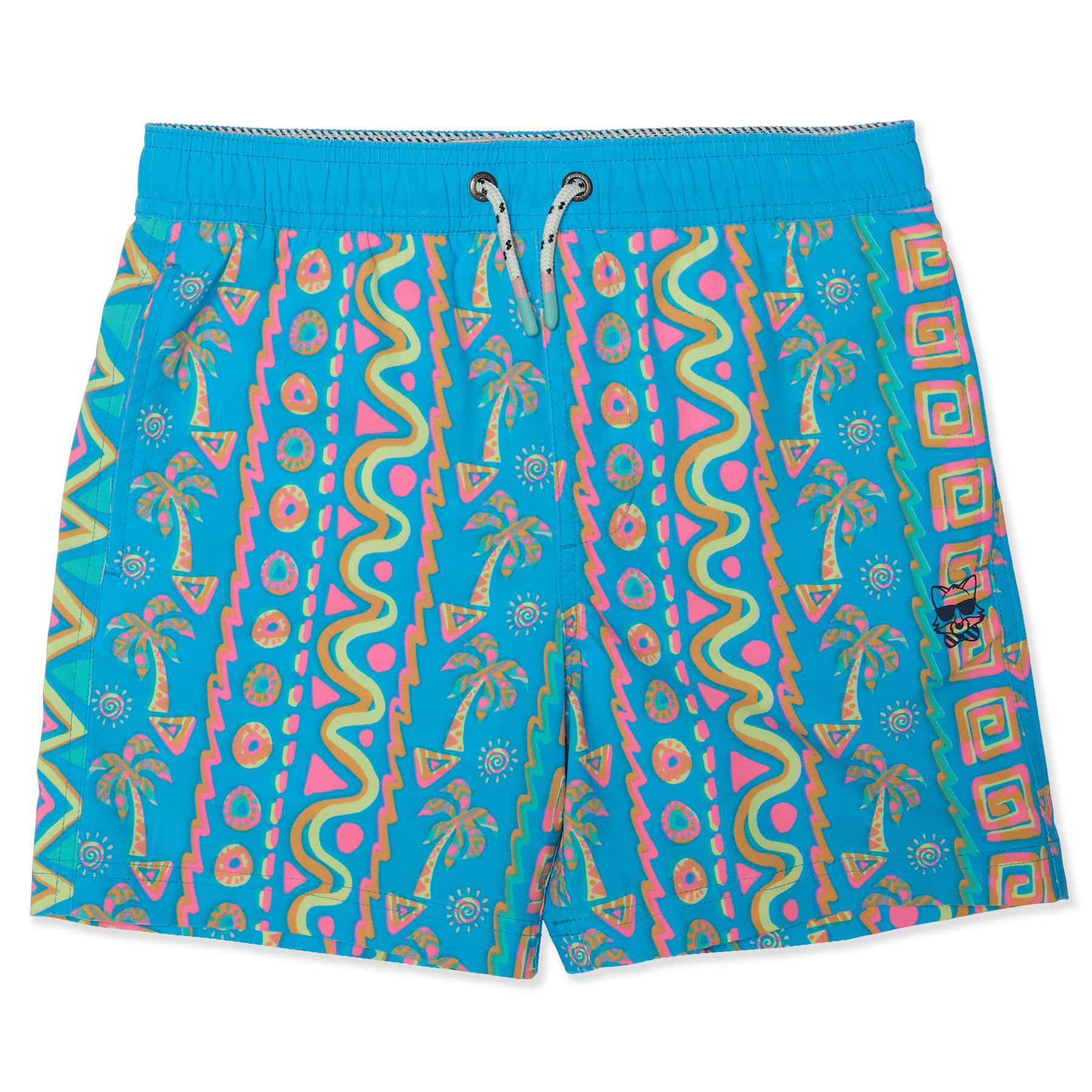 PARTY PANTS FESTIVAL E WAIST CYAN XS