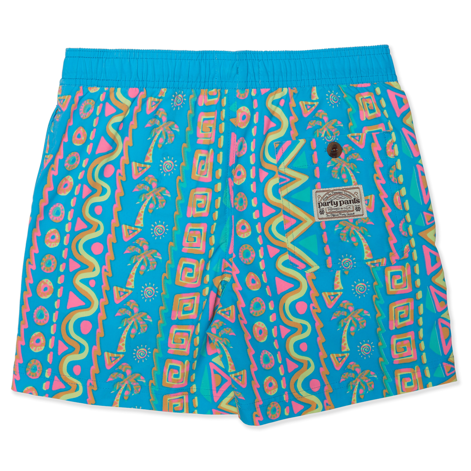 PARTY PANTS FESTIVAL E WAIST CYAN M