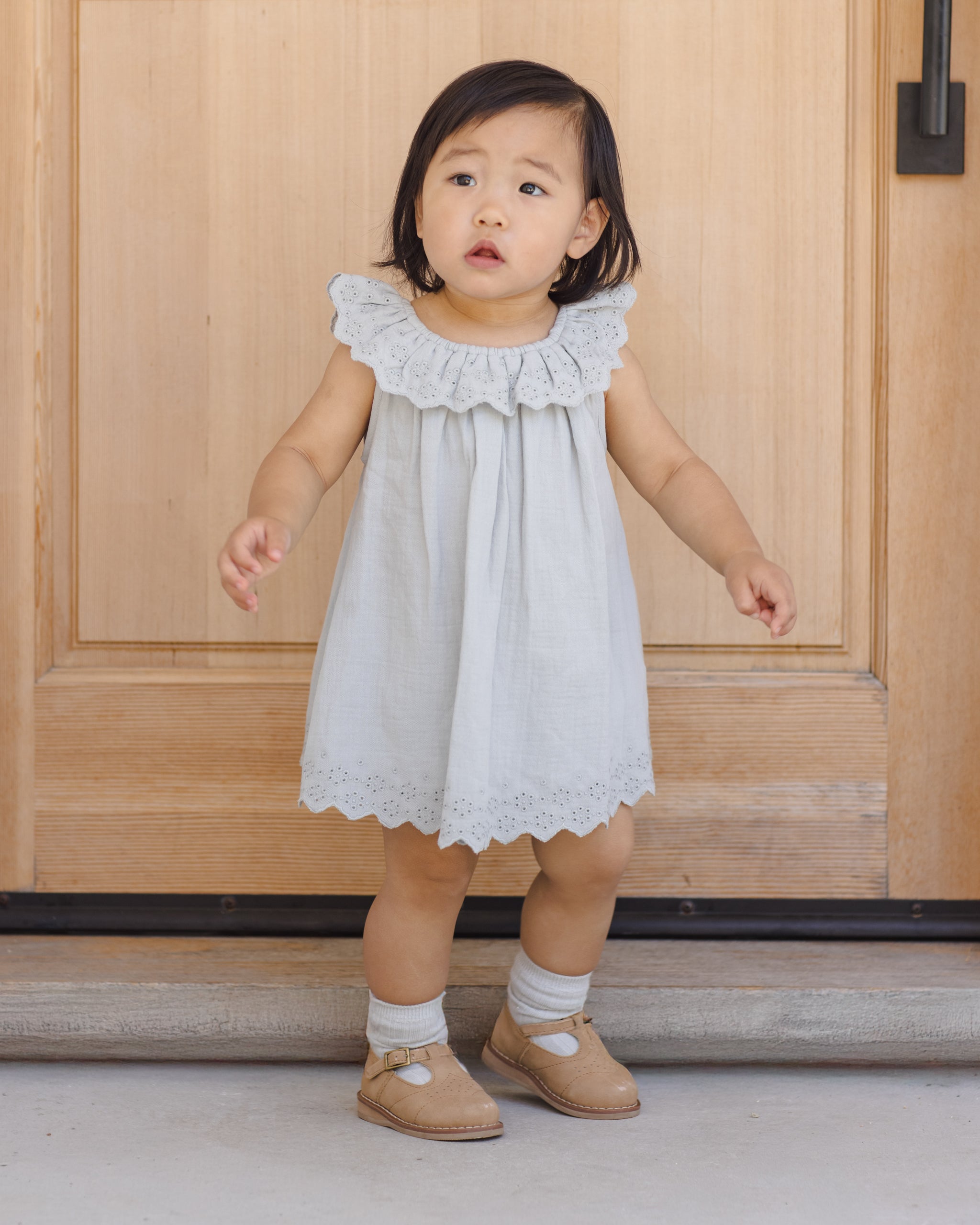 Rylee+Cru Isla Dress SKY 4-5y