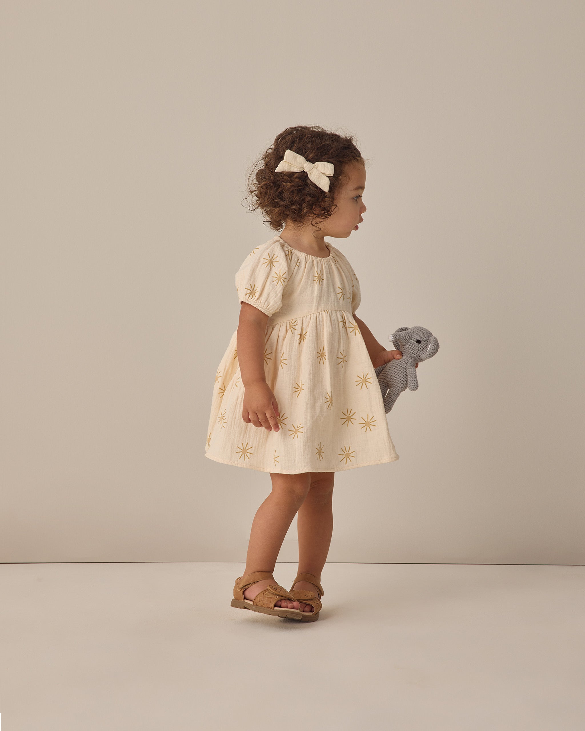 Rylee+Cru Bella Dress Sunburst Natural 18-24m