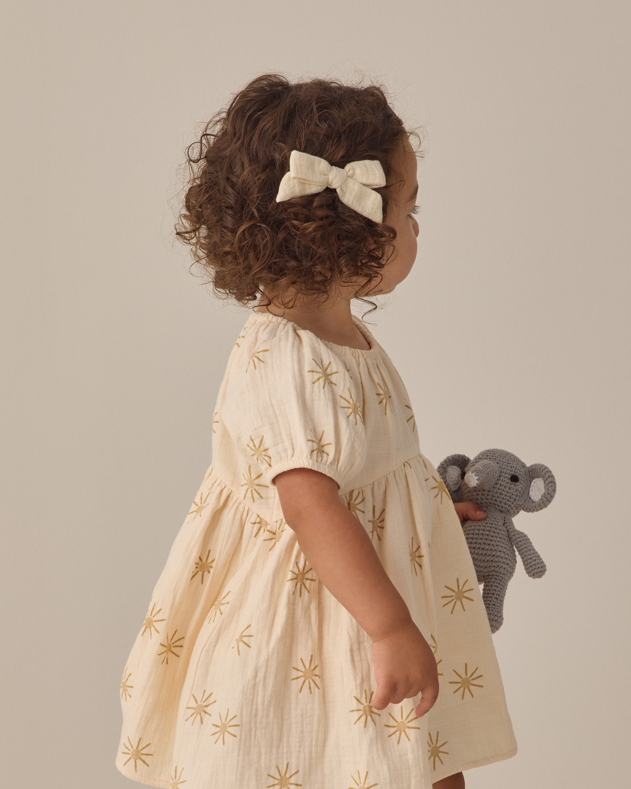Rylee+Cru Bella Dress Sunburst Natural 3-6m