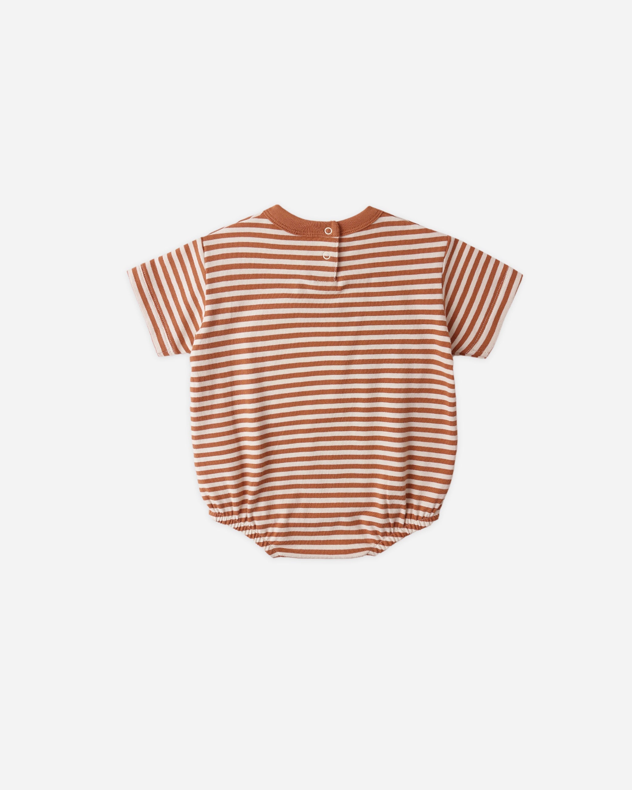 Rylee+Cru Relaxed Bubble Romper Stripe Poppy 12-18m