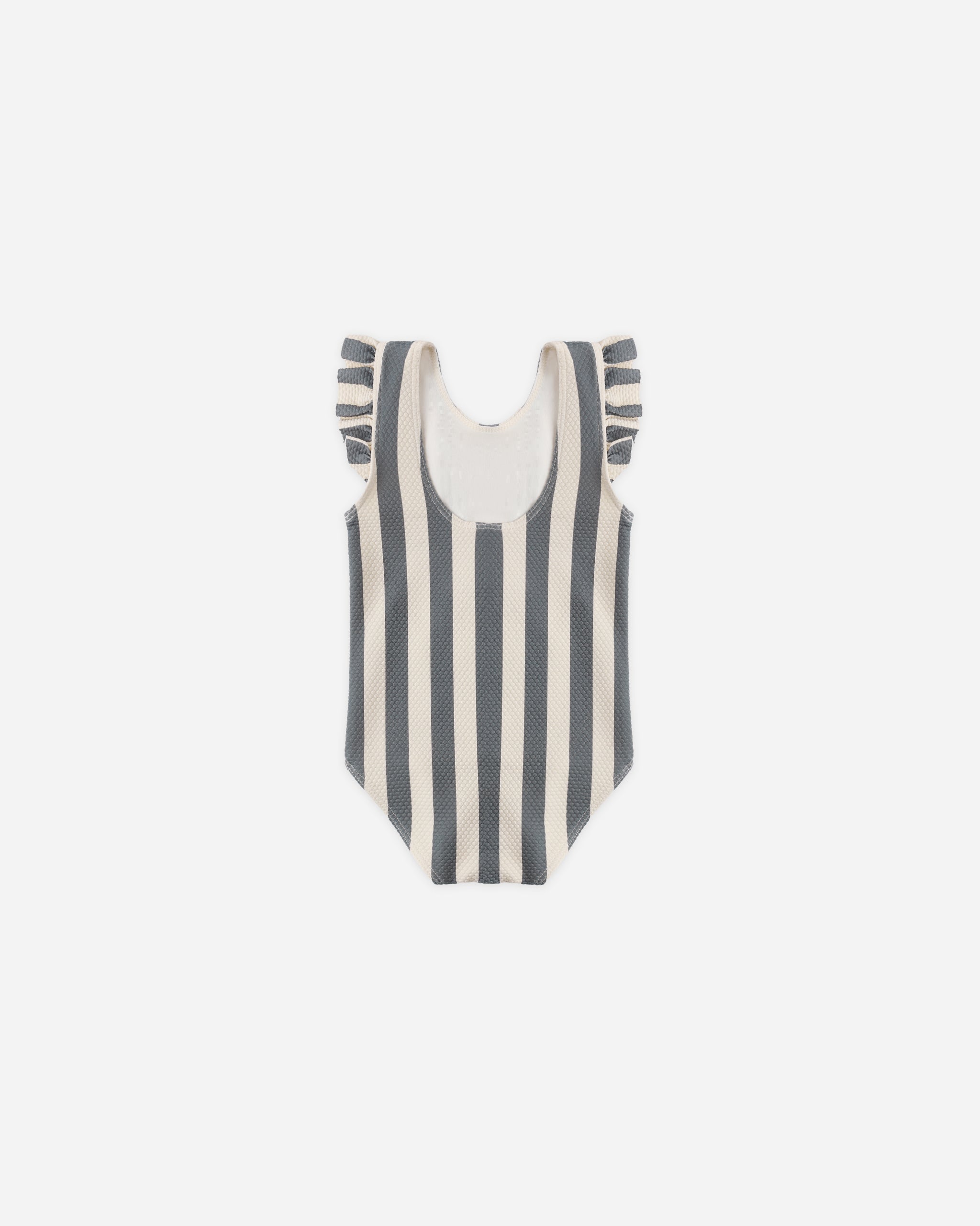 Rylee+Cru Scoop Back One-piece Retro Stripe Ocean 0-3m