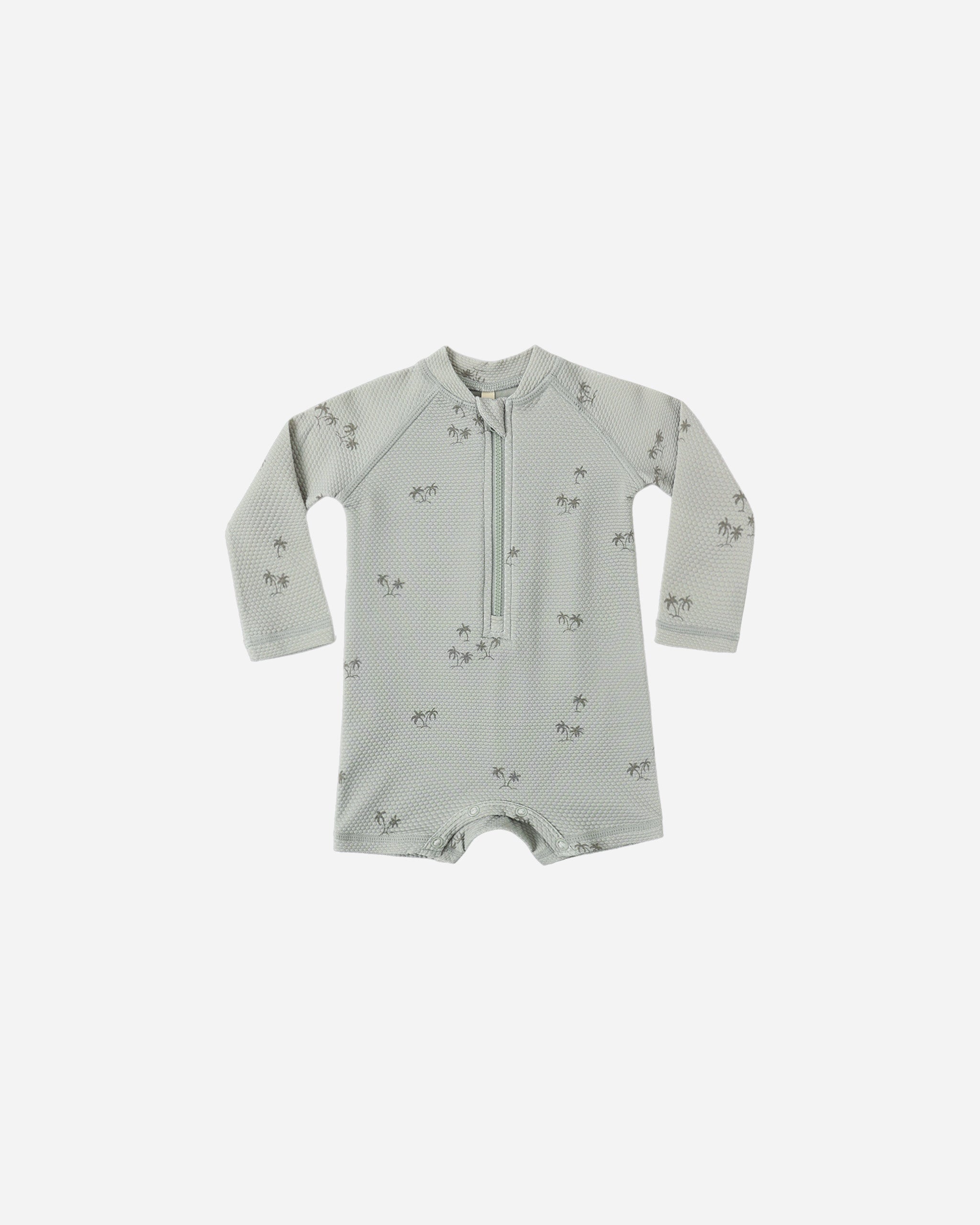 Rylee + Cru Long Sleeve One-Piece Rashguard Palm 6-12M