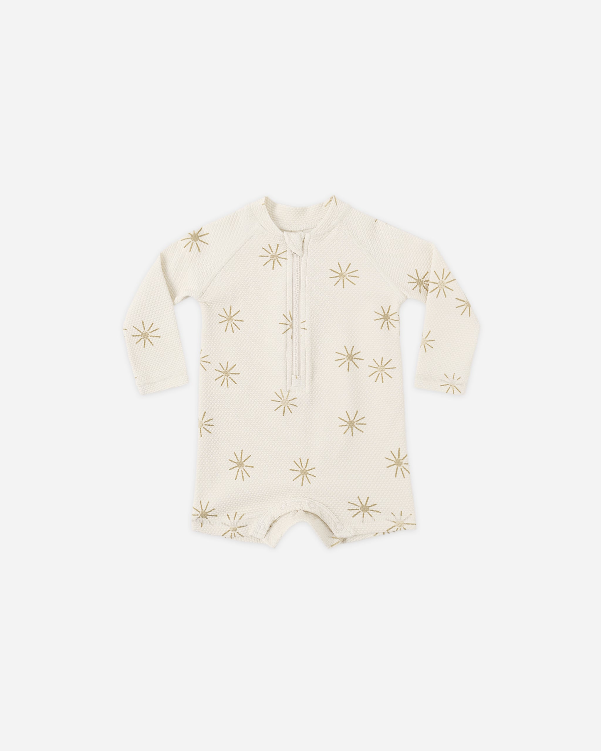 Rylee + Cru Long Sleeve One-Piece Rashguard Sunburst 12-18M