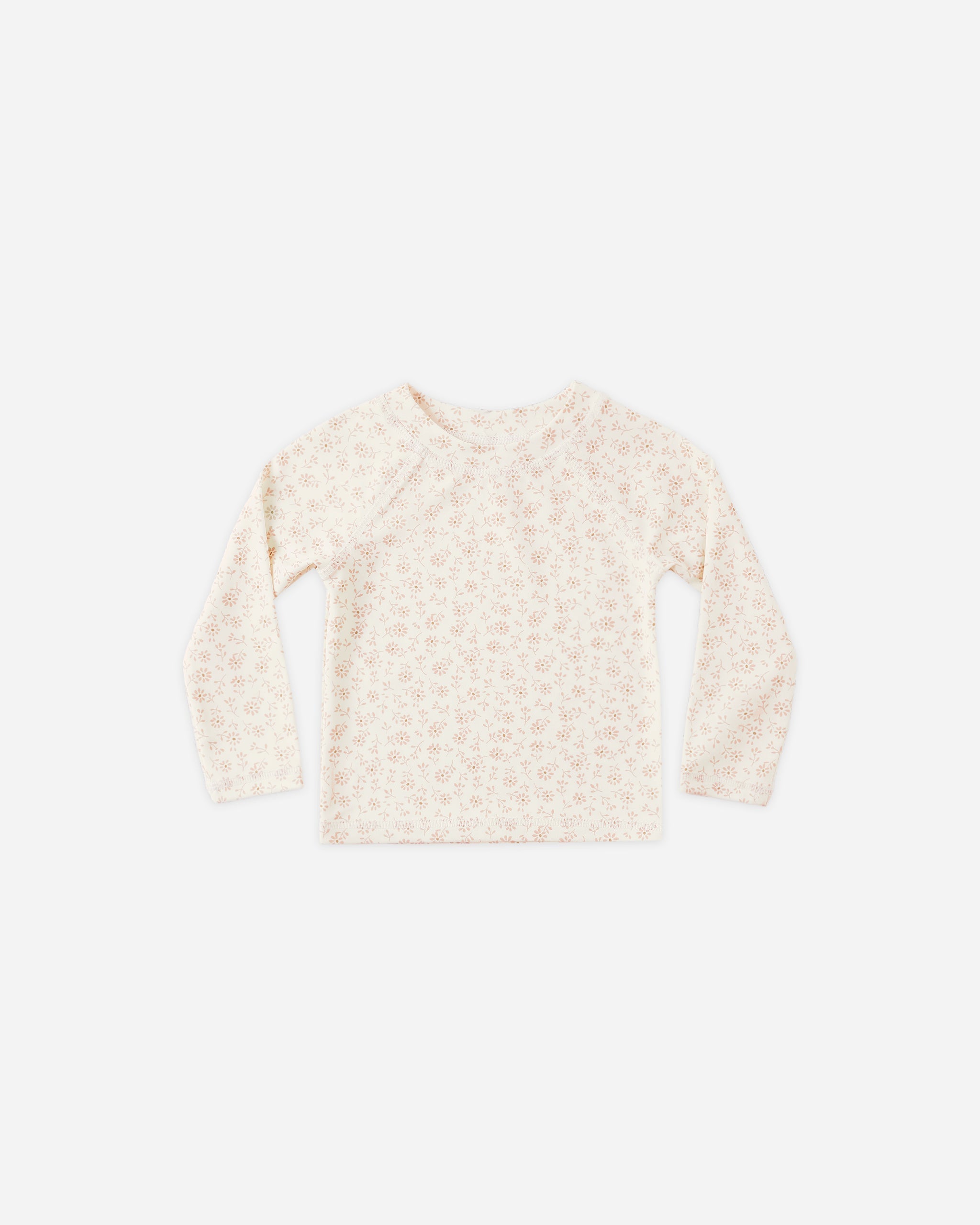 Rylee+Cru Girls Rashguard Ditsy Ivory 18-24m