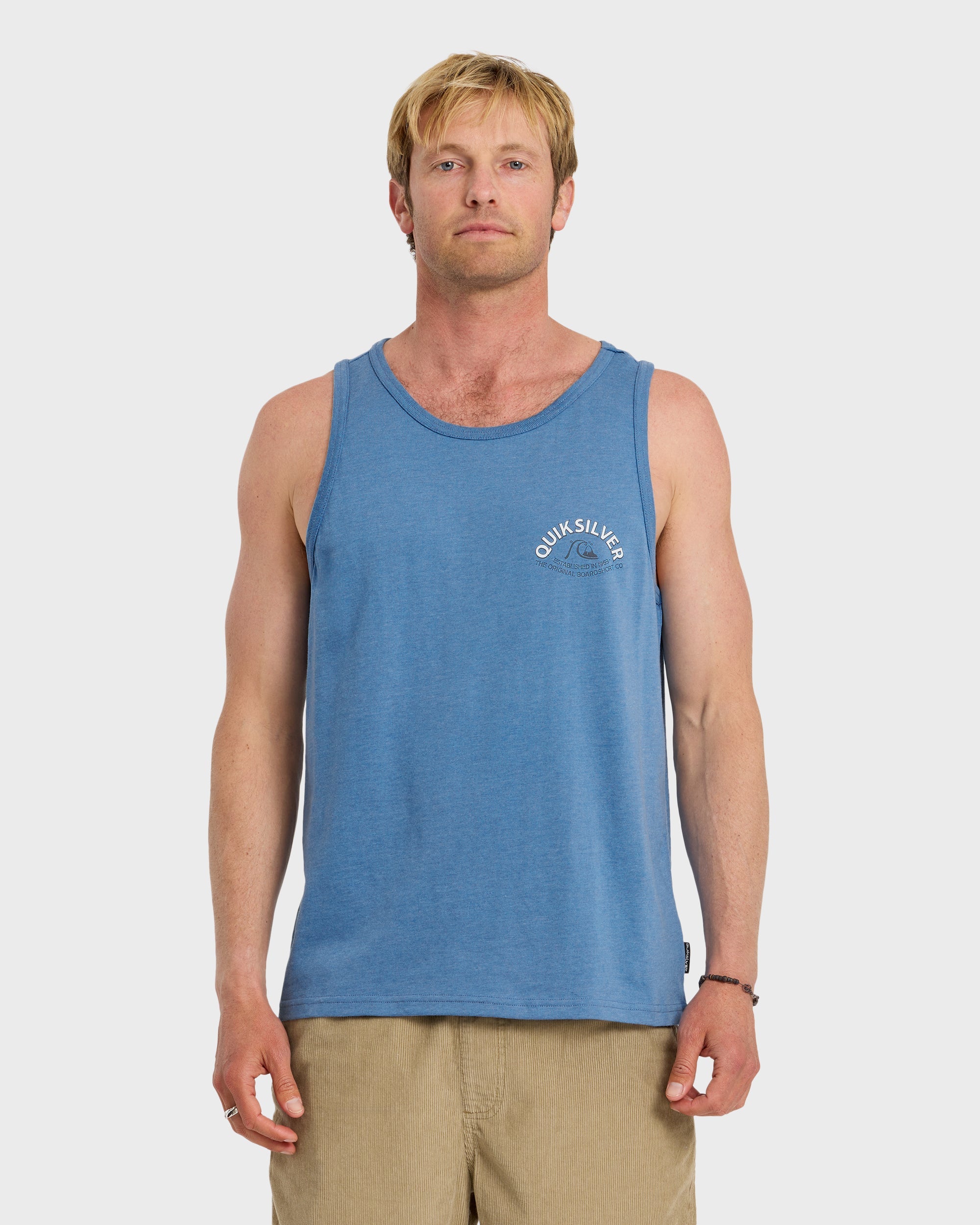 QUIKSILVER BUBBLE ARCH TANK MT1 RVH1-RIVIERA HEATHER XL