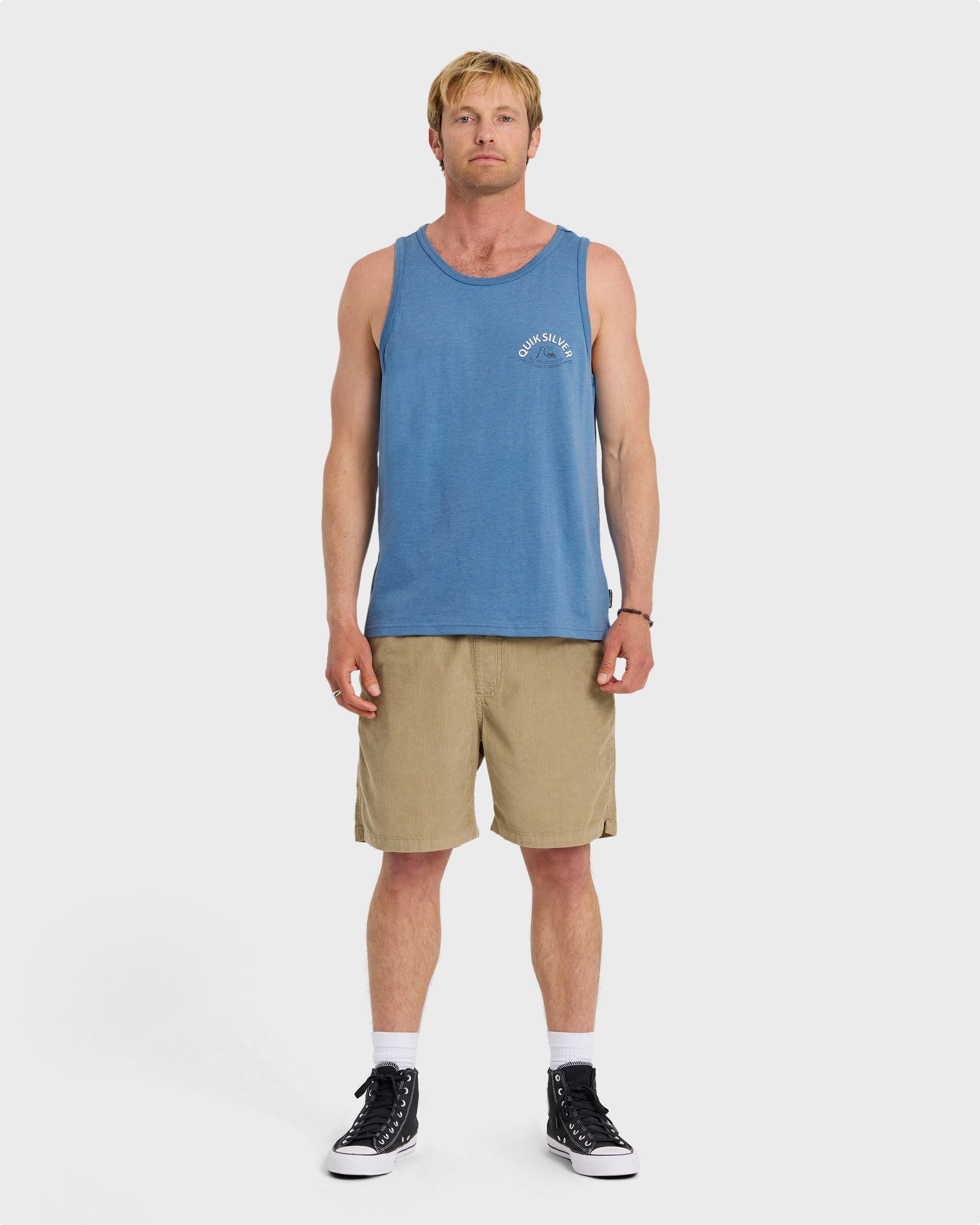 QUIKSILVER BUBBLE ARCH TANK MT1 RVH1-RIVIERA HEATHER XL