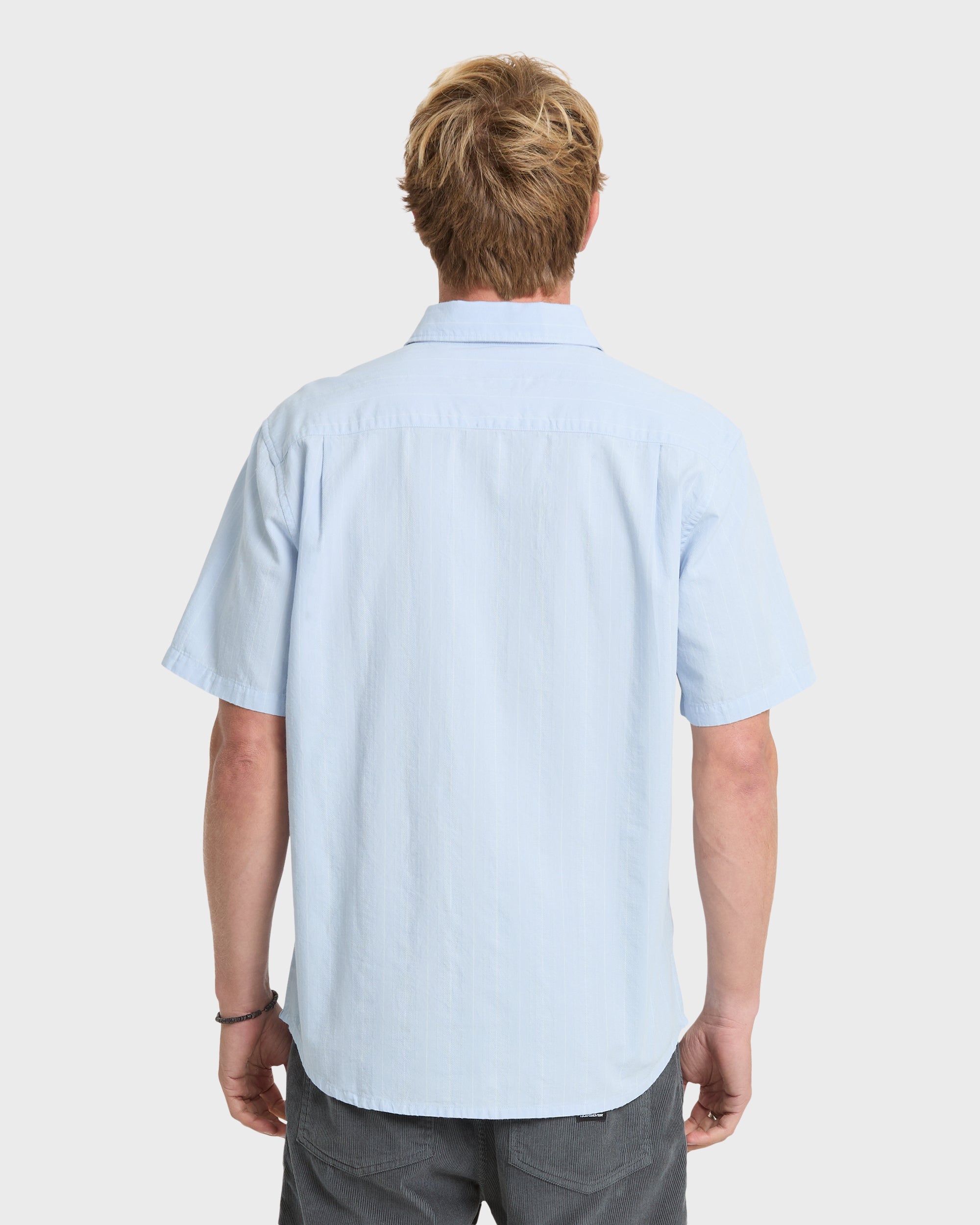 Quiksilver DOBBY STRIPE CLASSIC SS MEN'S Shirt SKYWAY XL