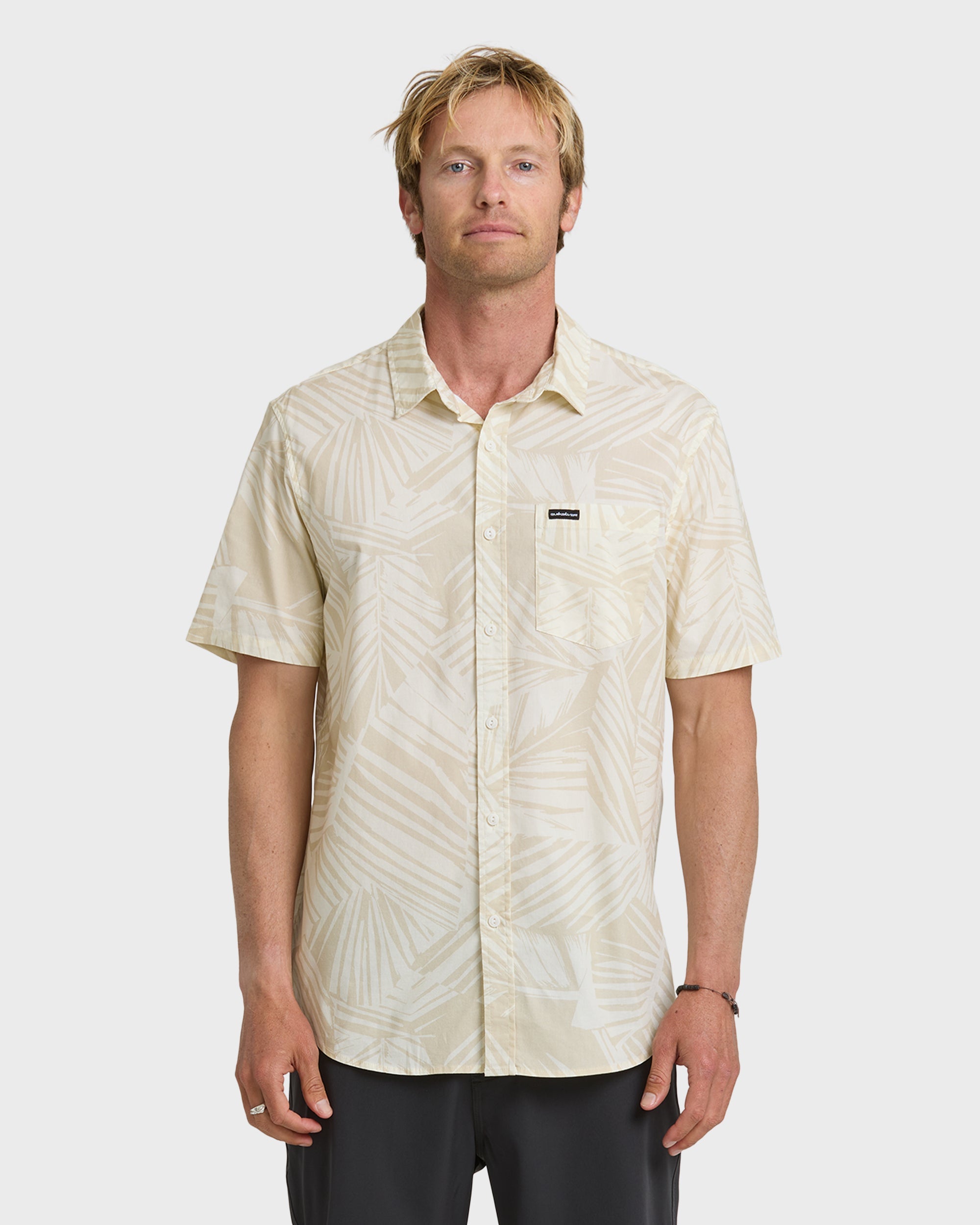QUIKSILVER ARUBA PALM CLASSIC STRETCH SNE-SNOW WHITE L