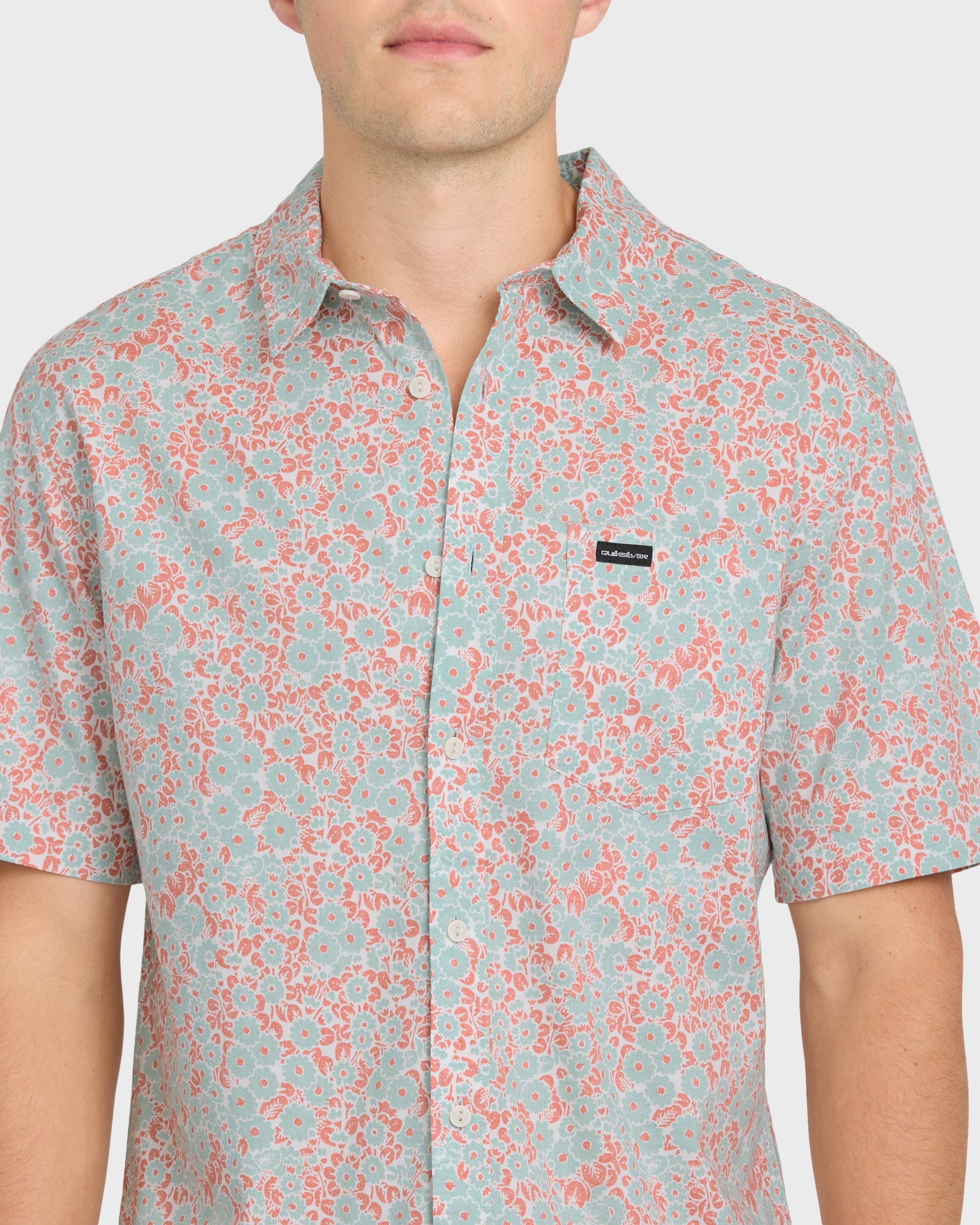 Quiksilver DITSY DAZE CLASSIC SS Shirt BLUE HAZE M