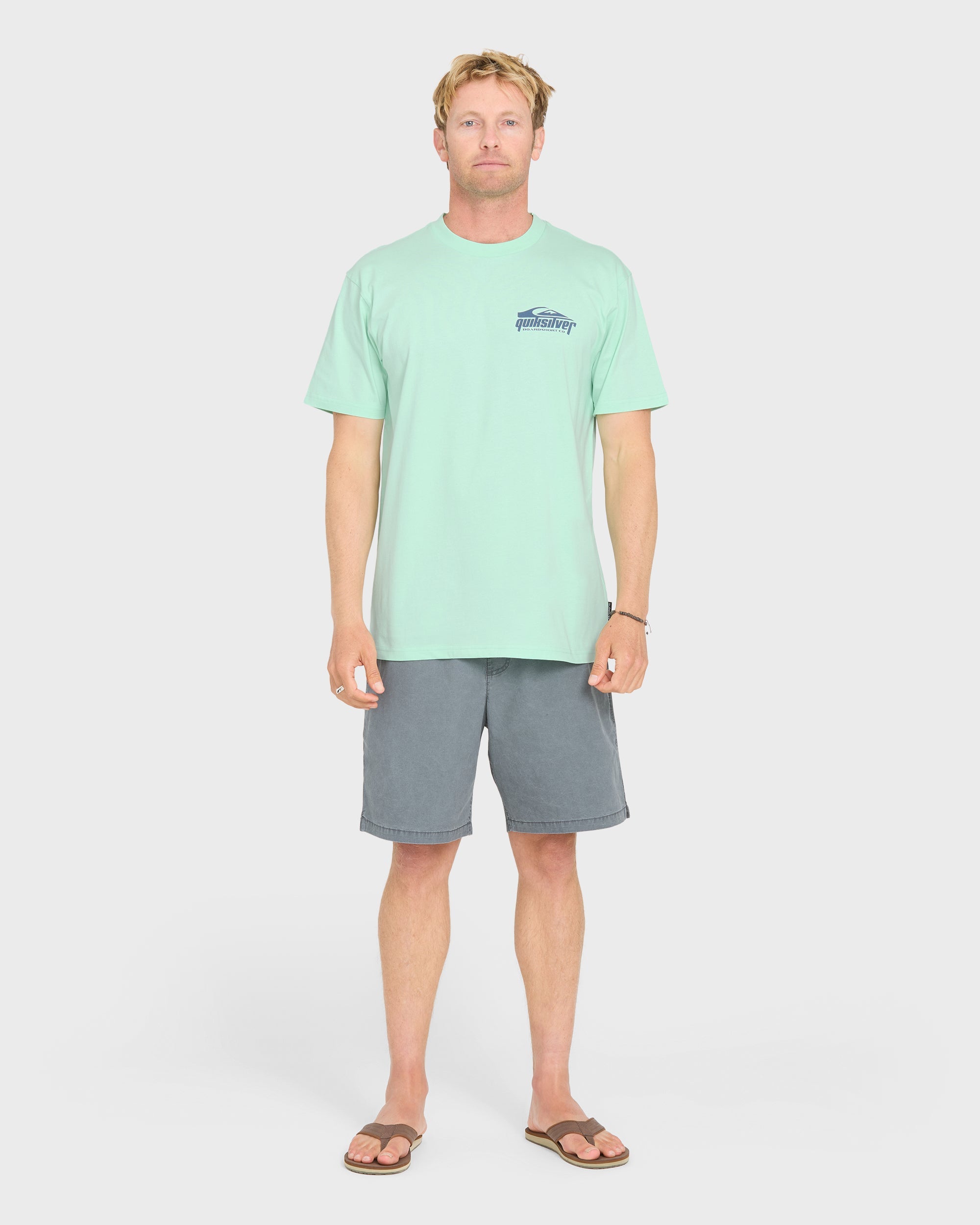 Quiksilver LINKED UP MEN'S Shirt BROOK GREEN M
