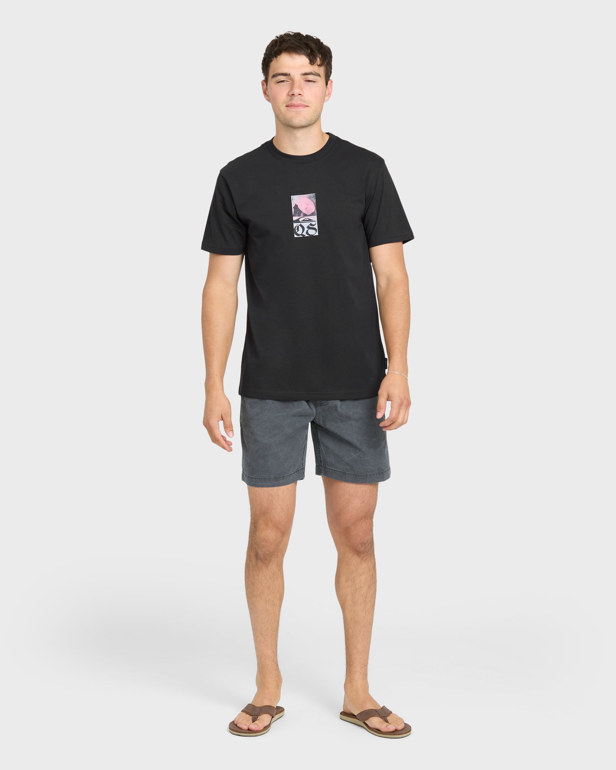 Quiksilver GOTHIC FLOWERS MT0 / BLACK / OPENSTOCK ALPHA MEN Shirt BLACK XL