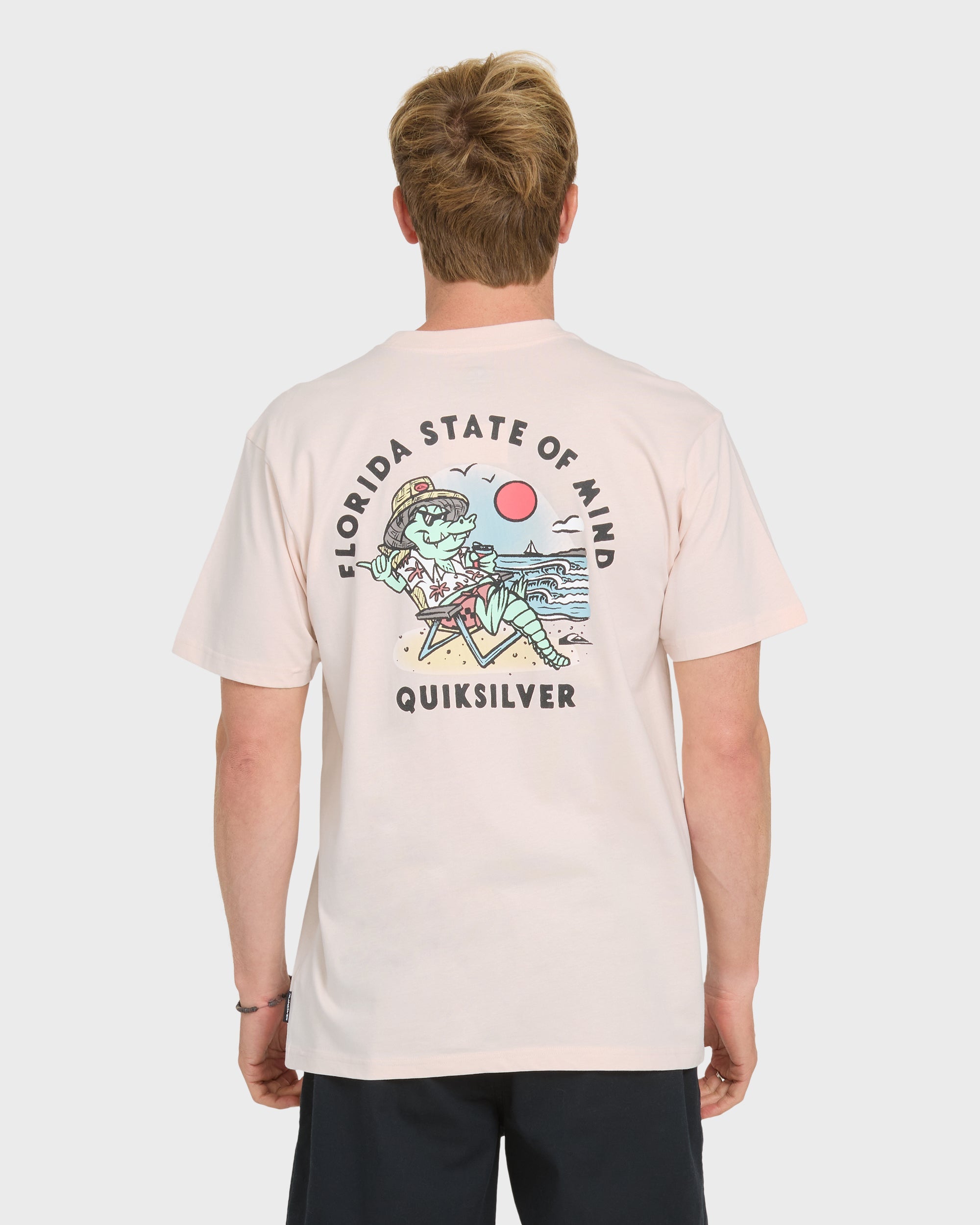 QUIKSILVER FLORIDA LOUNGE MT0 / ROSEWATER / OPENSTOCK ALPHA MEN Shirt ROSEWATER M