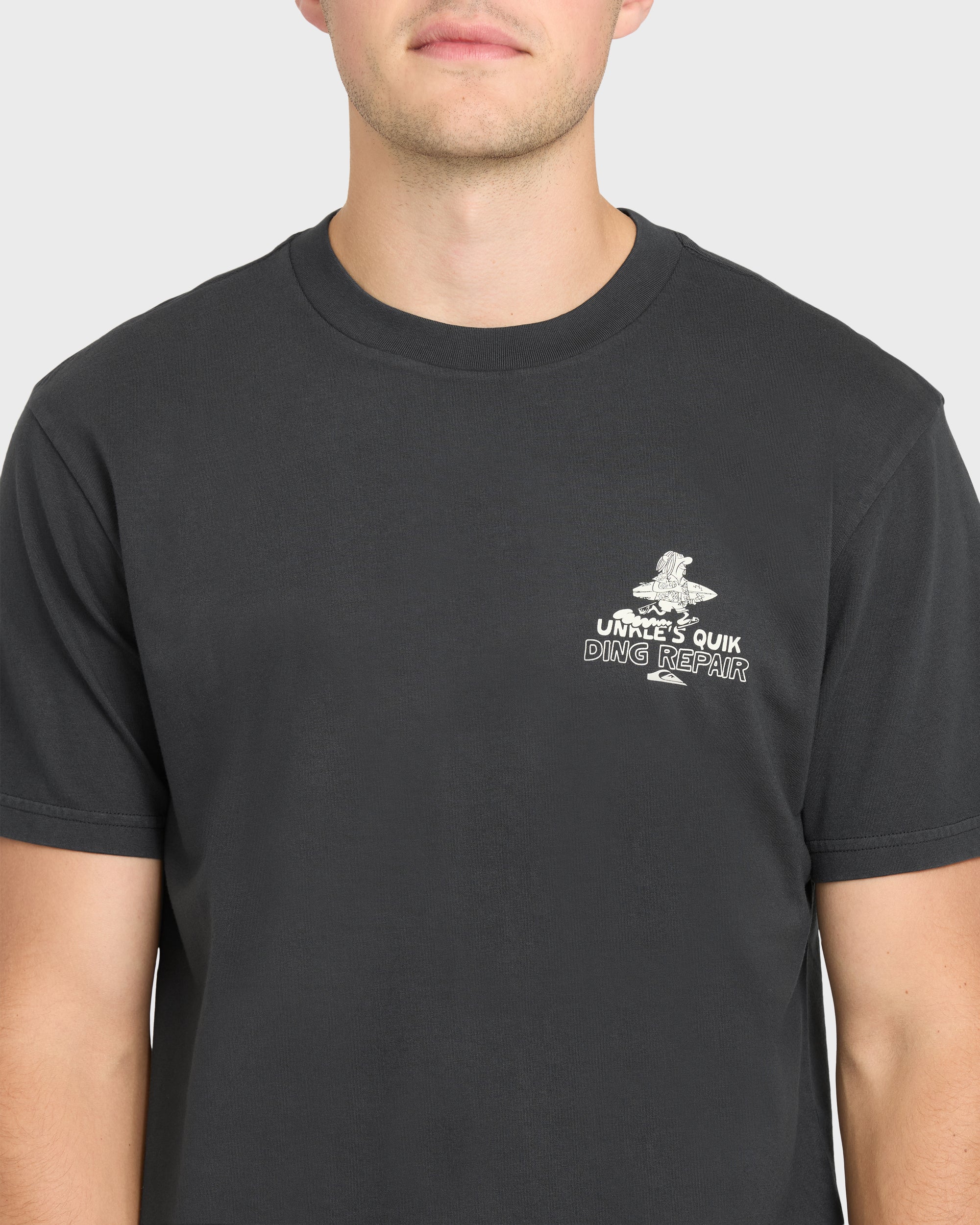 QUIKSILVER UNKLES DING REPAIR PMT / PHANTOM / OPENSTOCK ALPHA MEN Shirt PHANTOM XL