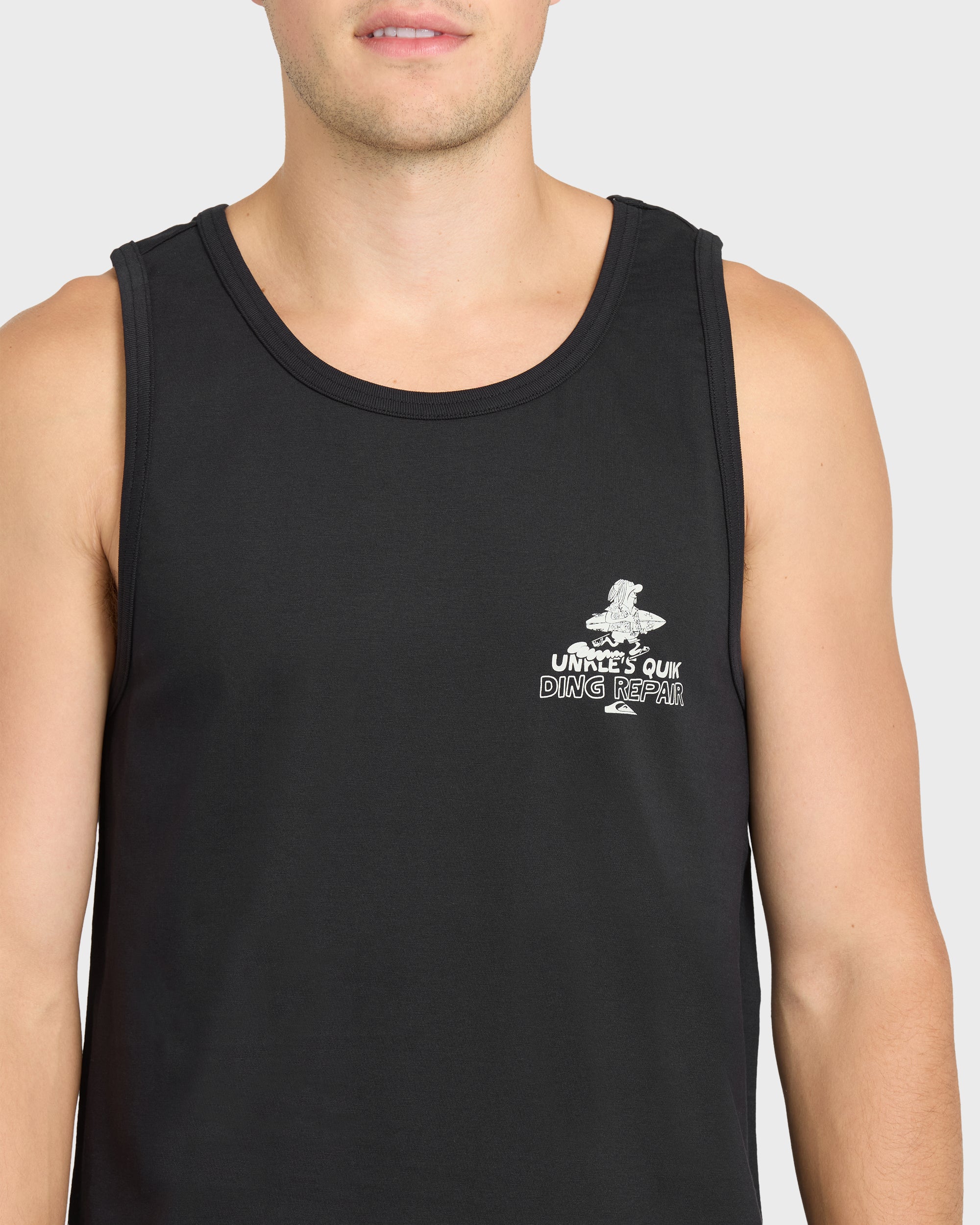 Quiksilver Unkle Dink Repair Tank Mt1 / Black / Openstock Alpha Men BLACK M