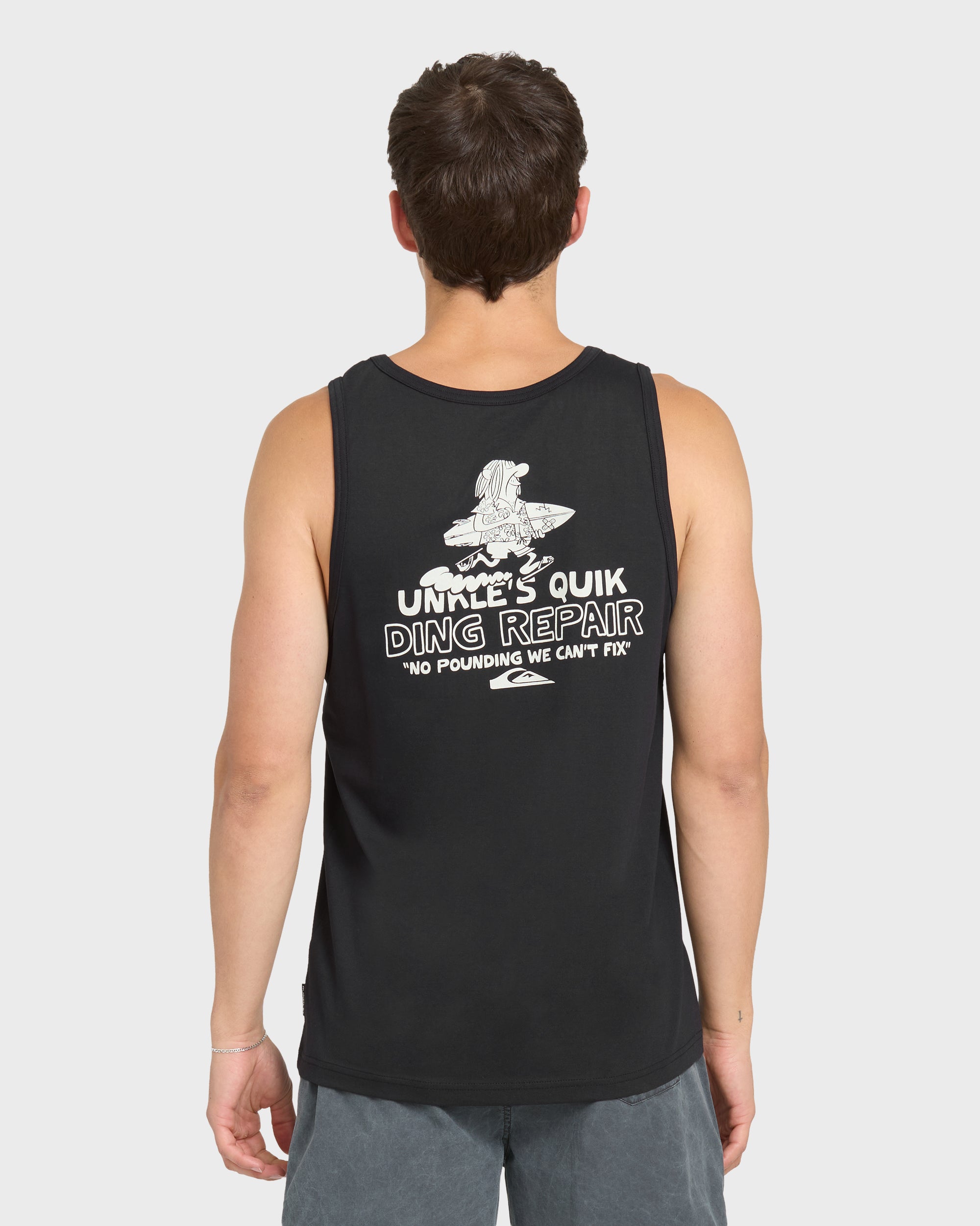 Quiksilver Unkle Dink Repair Tank Mt1 / Black / Openstock Alpha Men BLACK XL