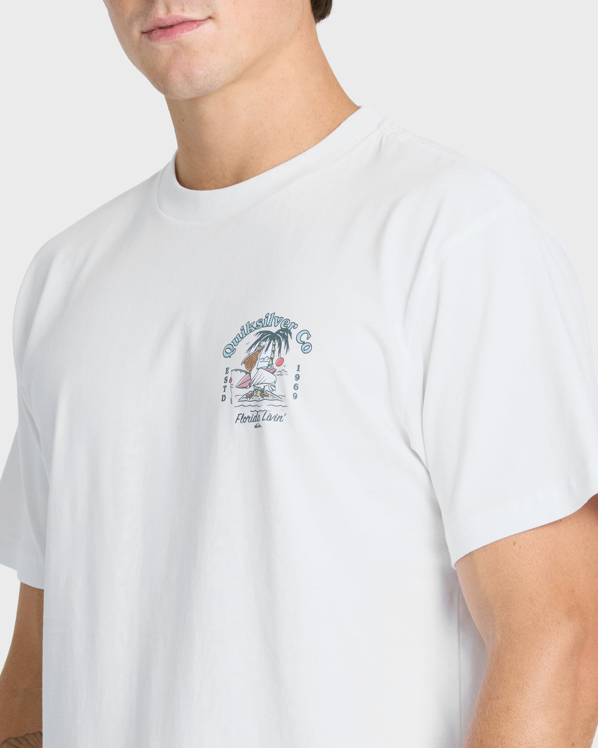 Quiksilver FL Pelican Island SS Shirt White XL