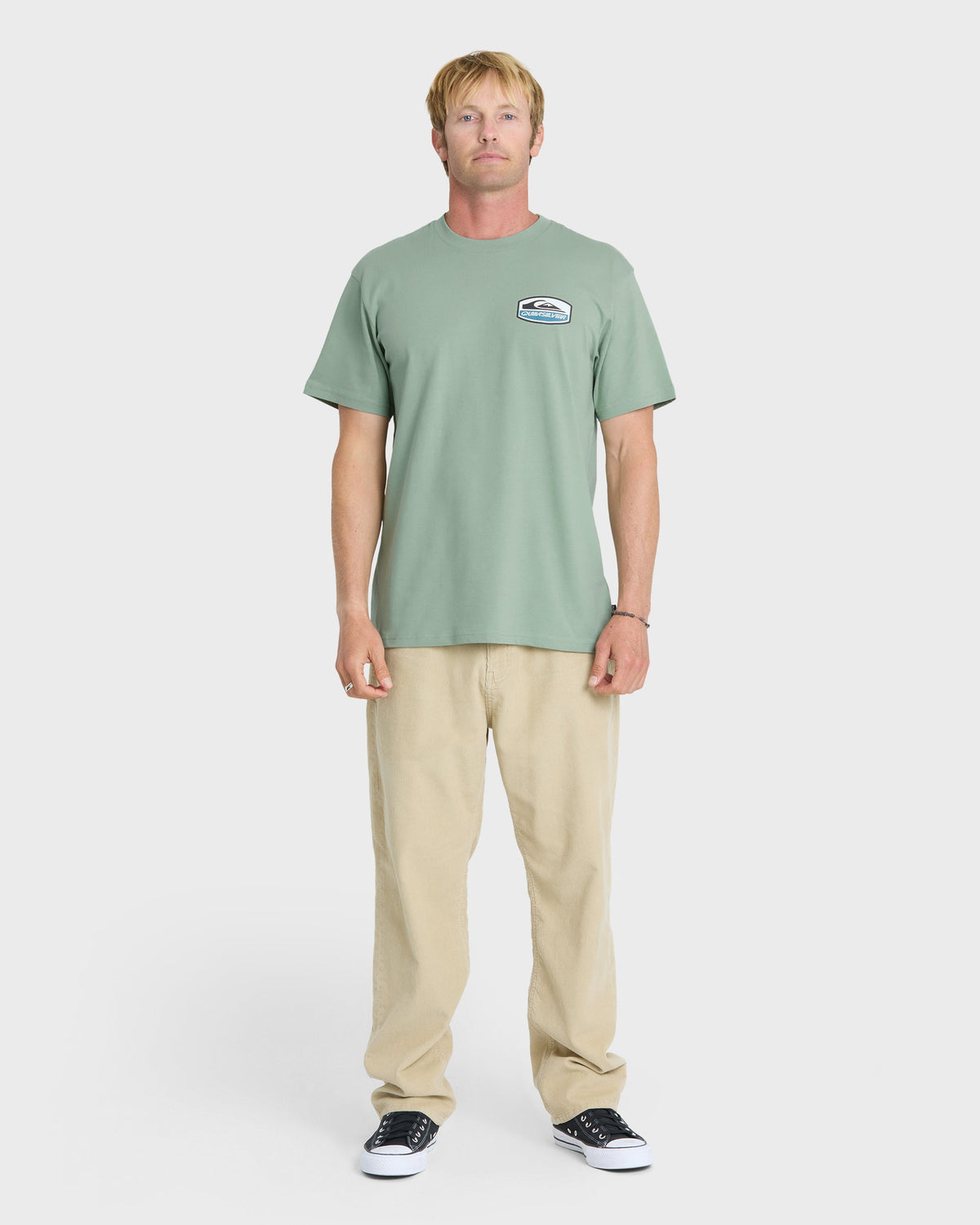 Quiksilver Shapers Crest SS Shirt Iceberg Green M