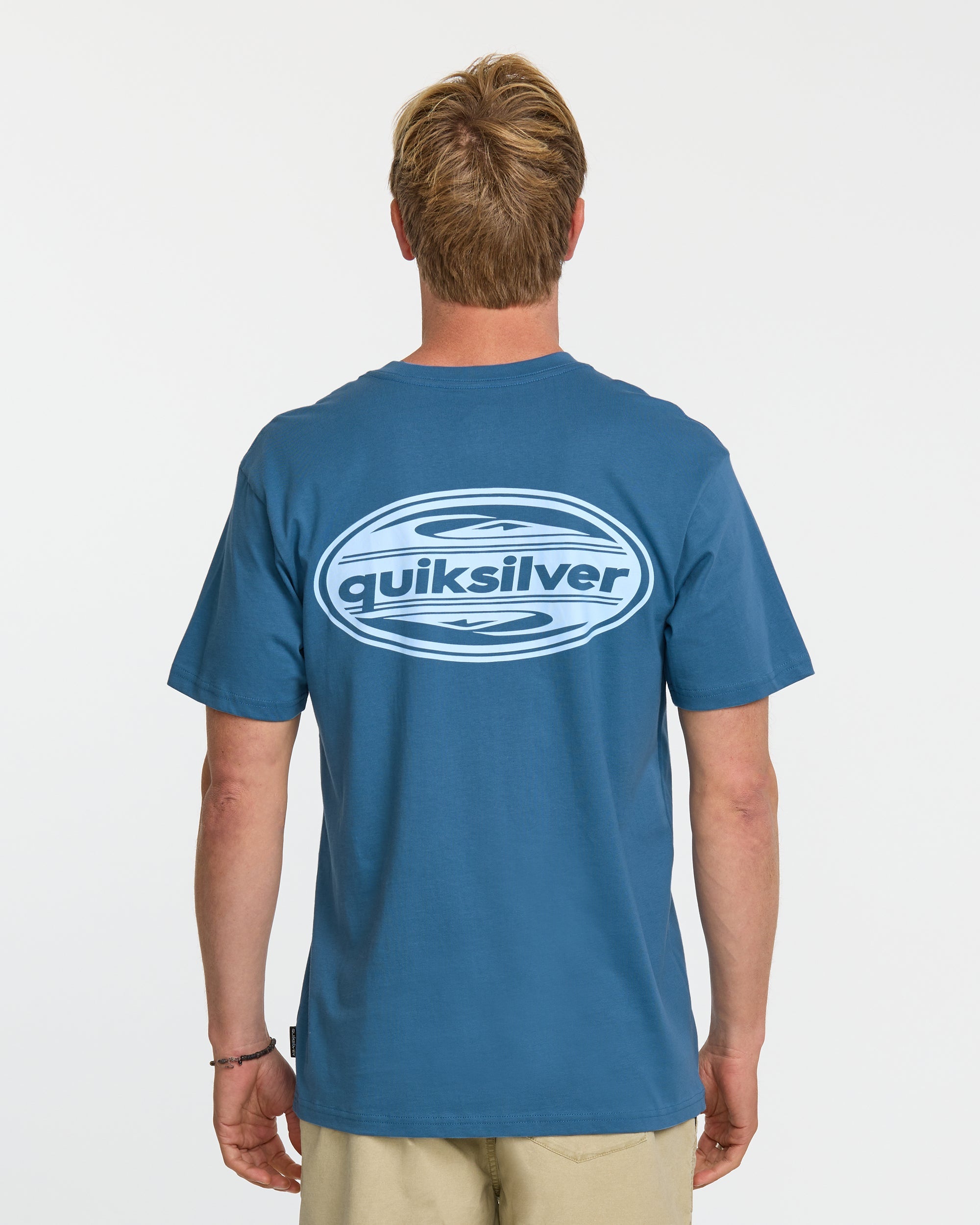 Quiksilver 2000S Boarding T-Shirt COPEN BLUE L