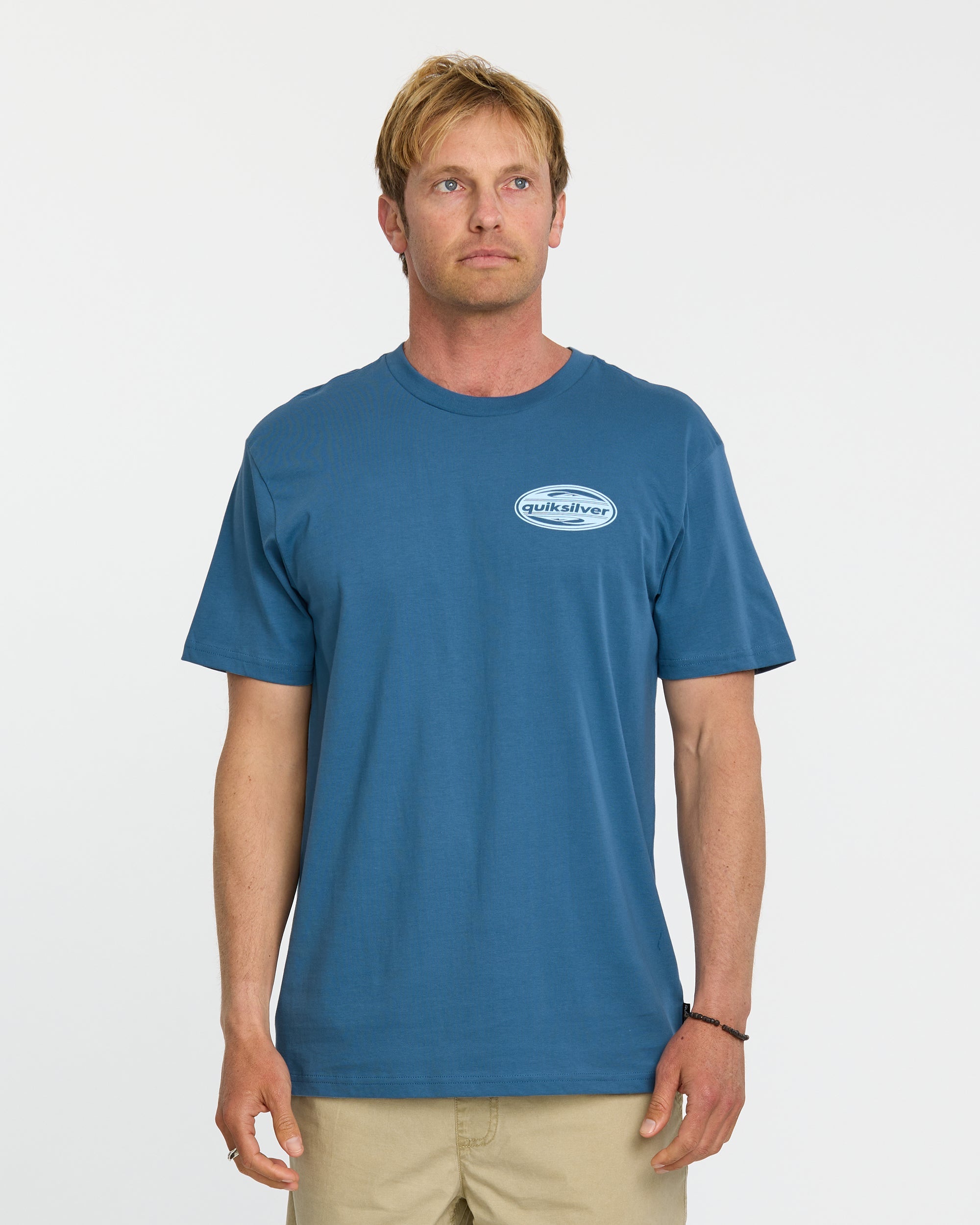Quiksilver 2000S Boarding T-Shirt COPEN BLUE L
