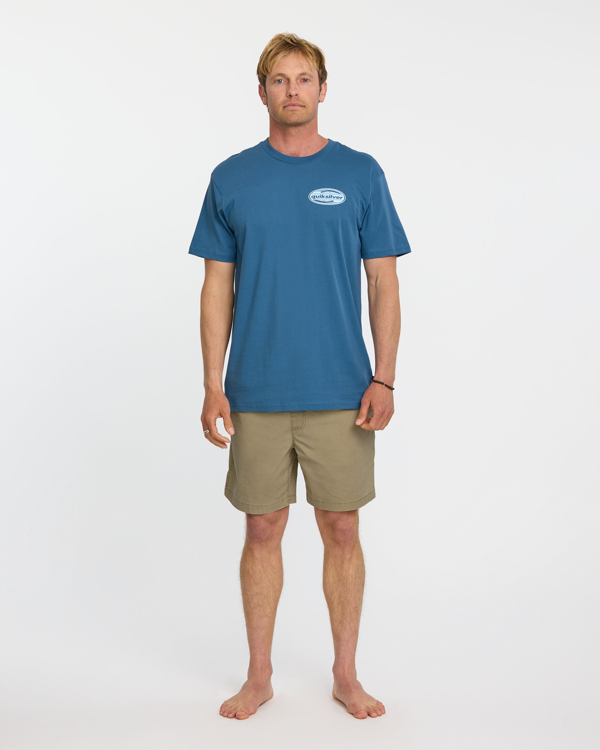 Quiksilver 2000S Boarding T-Shirt COPEN BLUE L