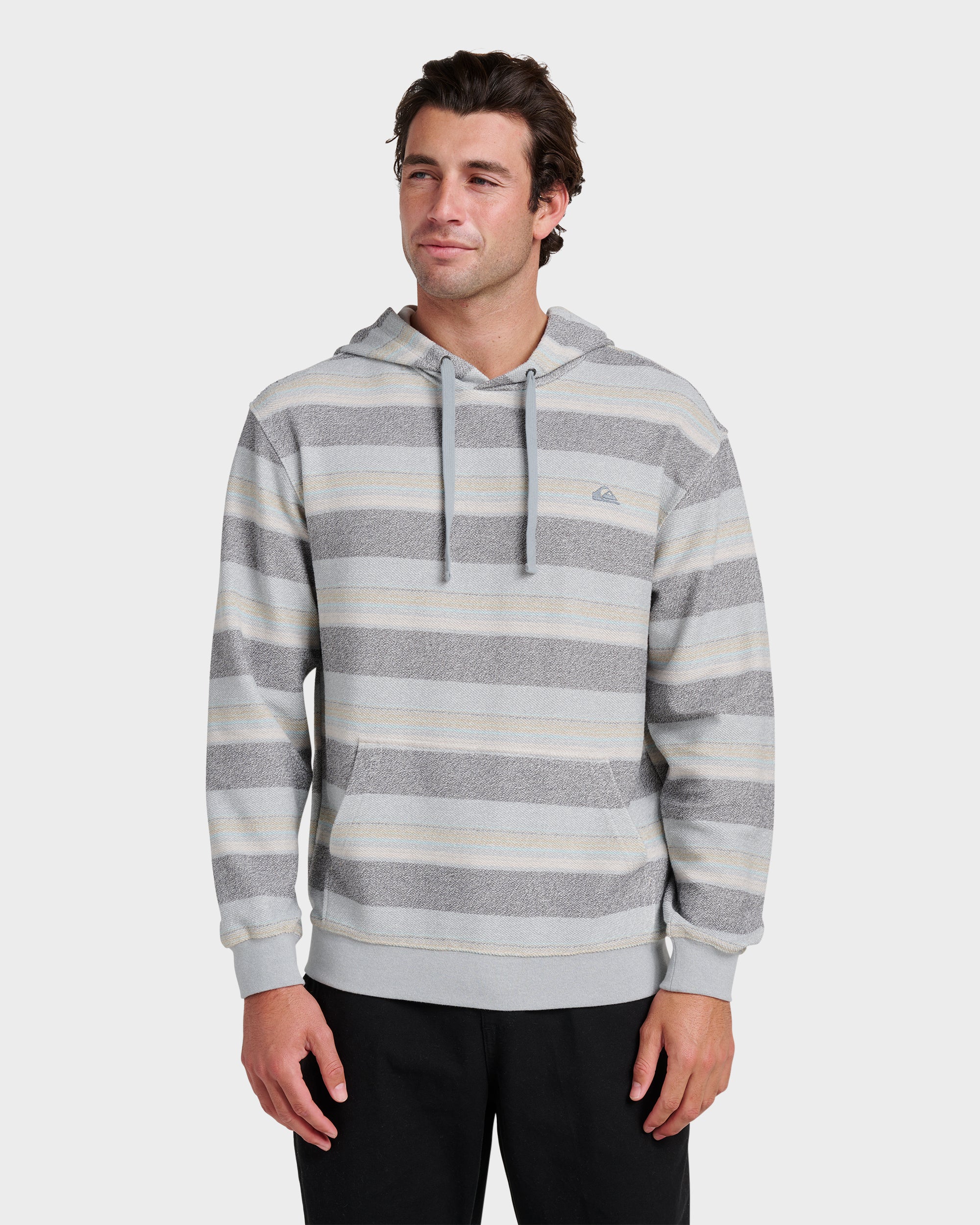 QUIKSILVER GREAT OTWAY HOODIE SJE0-QUARRY M