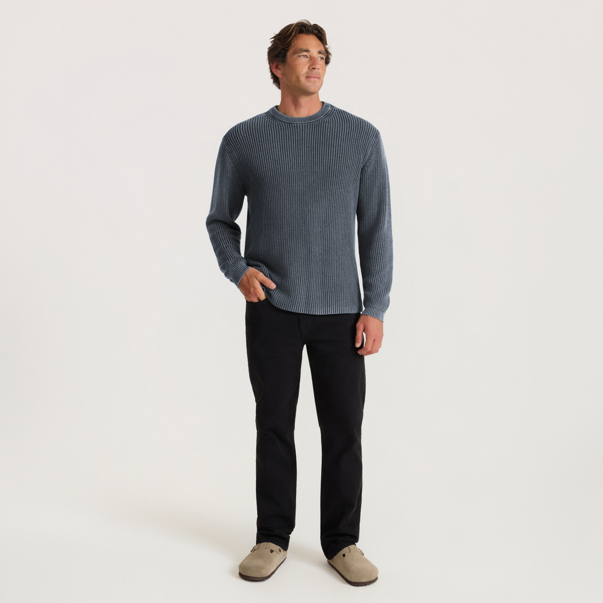 Roark Made To Fade Sweater Fleece Onyx L