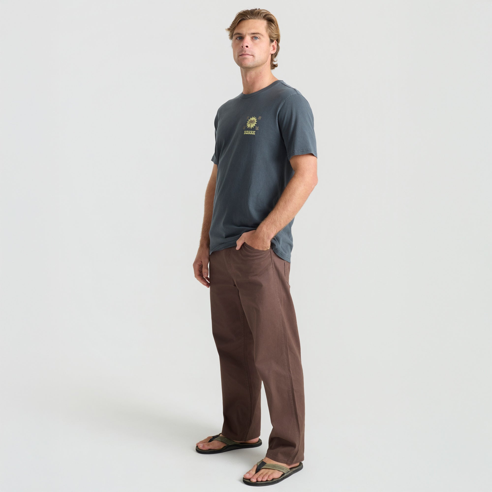 Roark PALM Shirt Charcoal XL