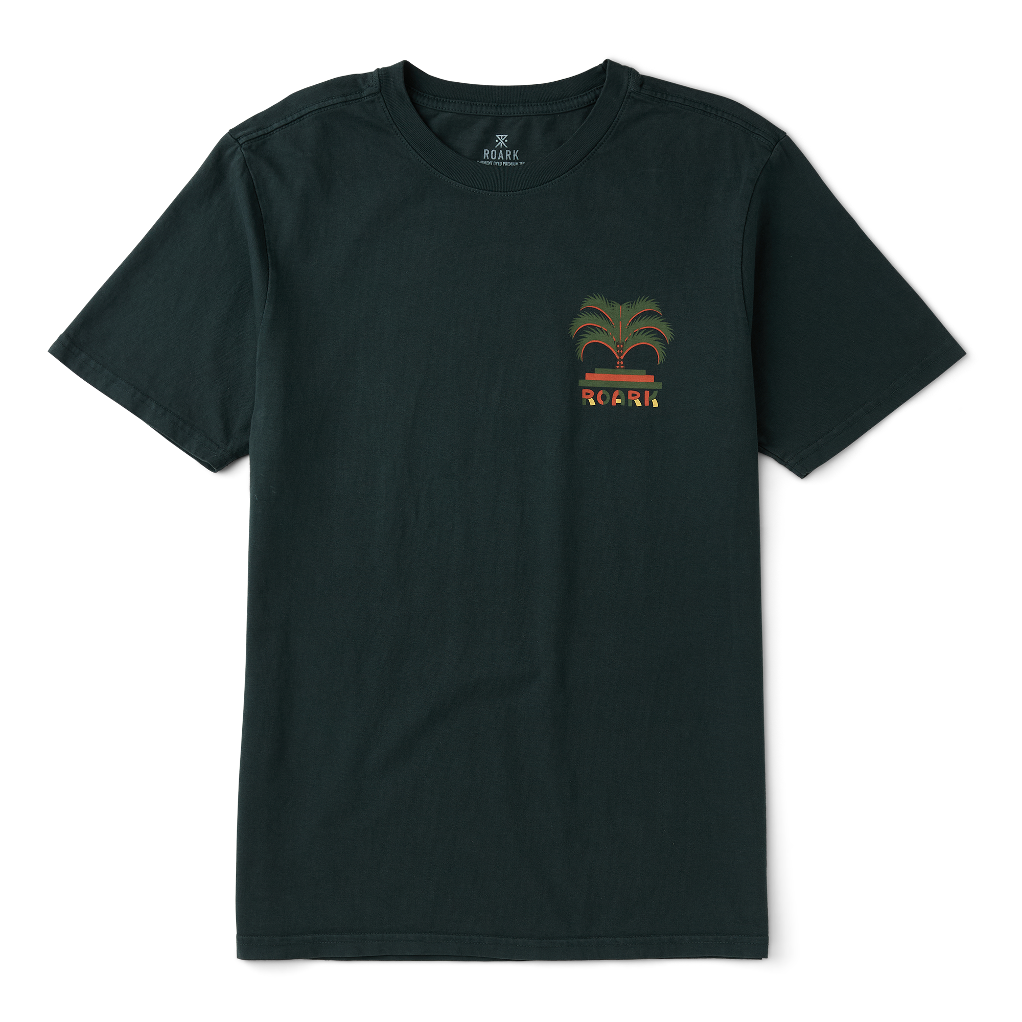 ROARK MOTO PALM SS TEE WAB-WASHED BLACK XL