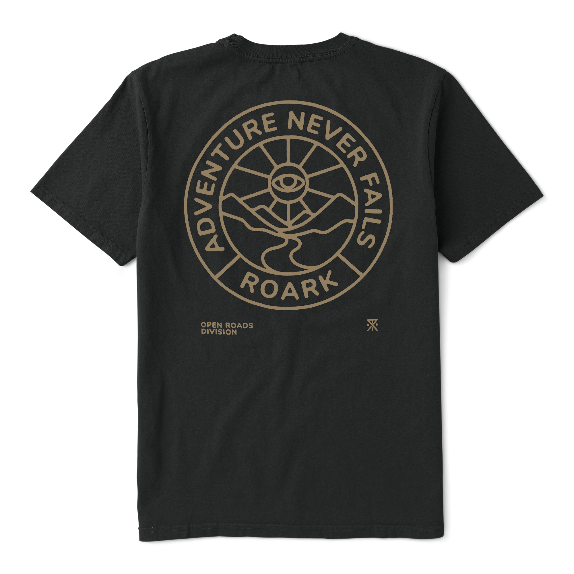 ROARK DIVISION SS TEE WAB-WASHED BLACK S