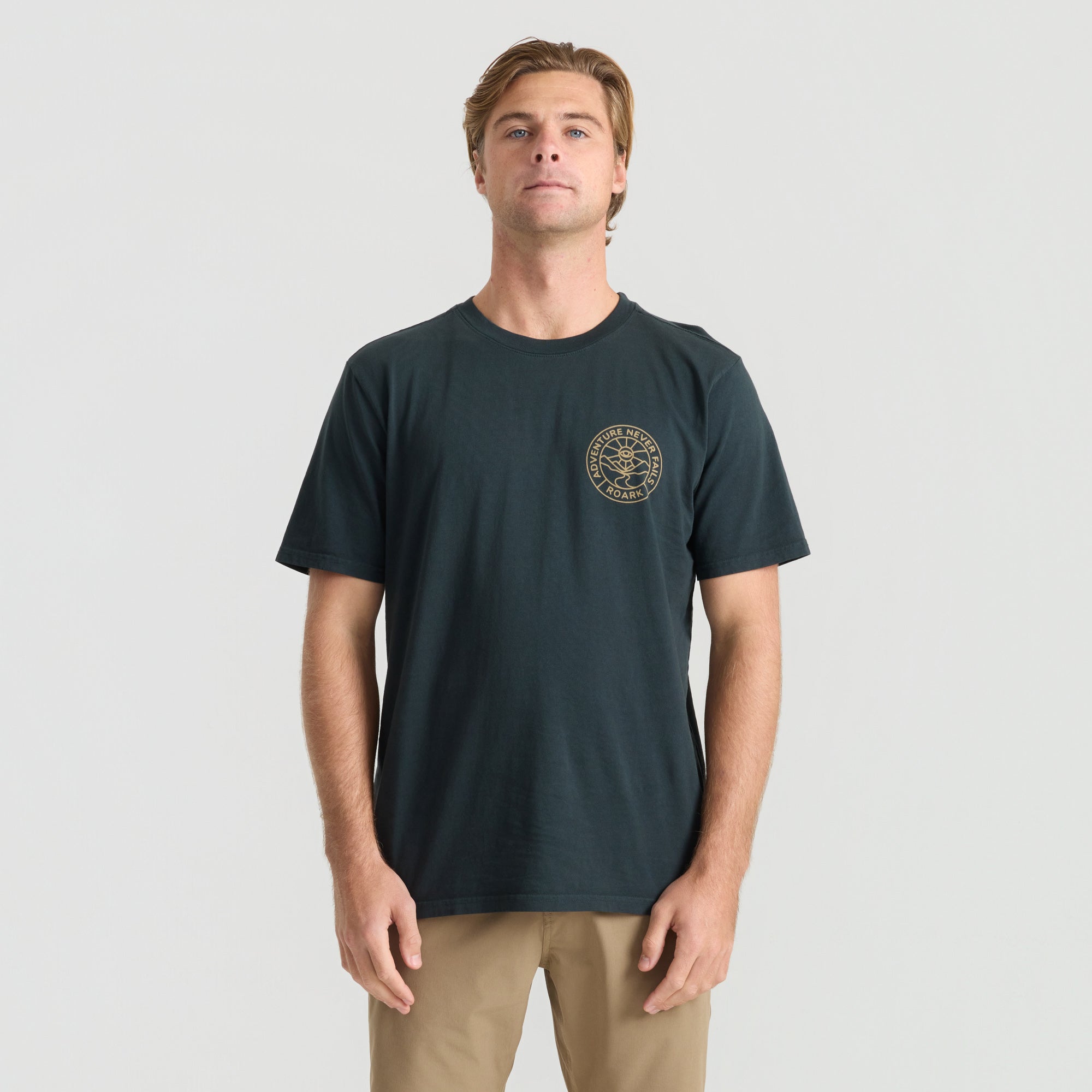 ROARK DIVISION SS TEE WAB-WASHED BLACK S