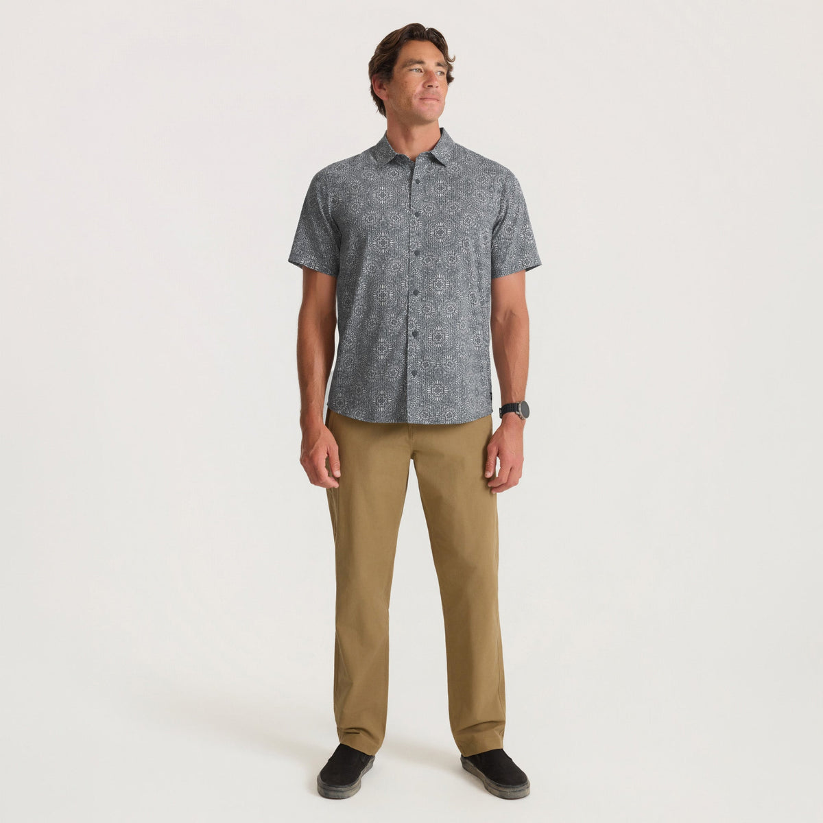 ROARK Bless Up Breathable Stretch Shirt Slate L