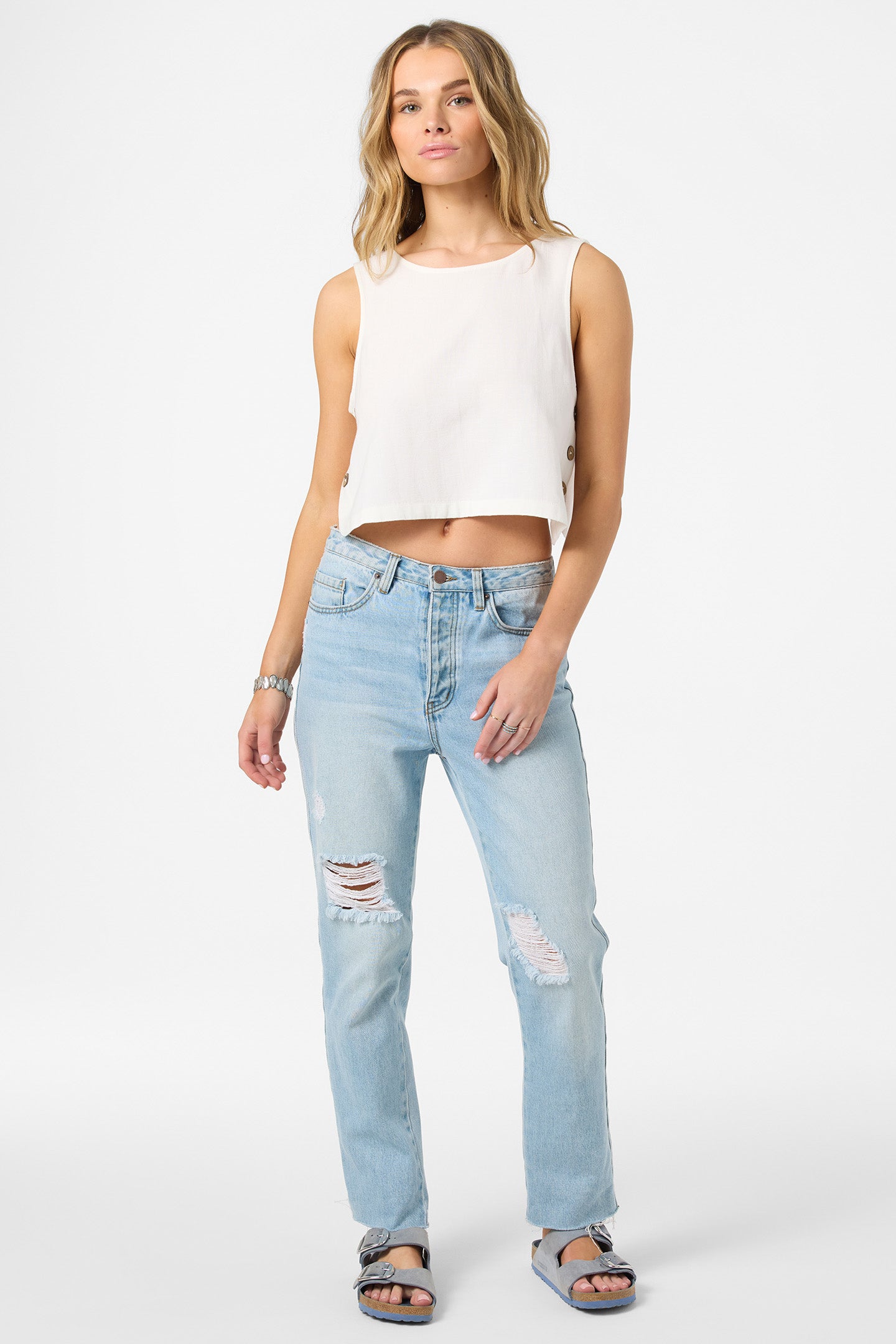 O'NEILL SANDERS TANK White L