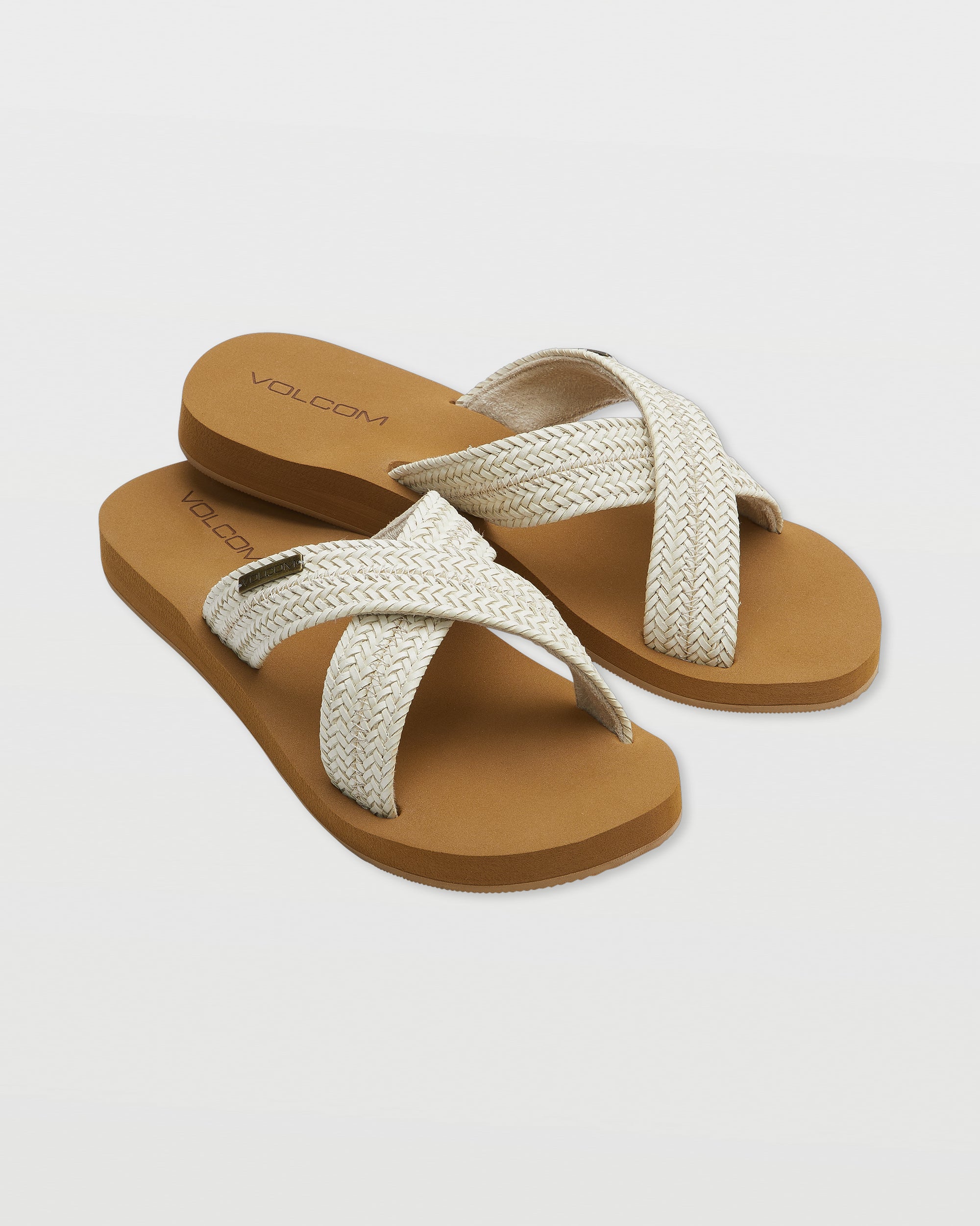 Volcom Double Cross Womens Sandal CRM-Cream 11