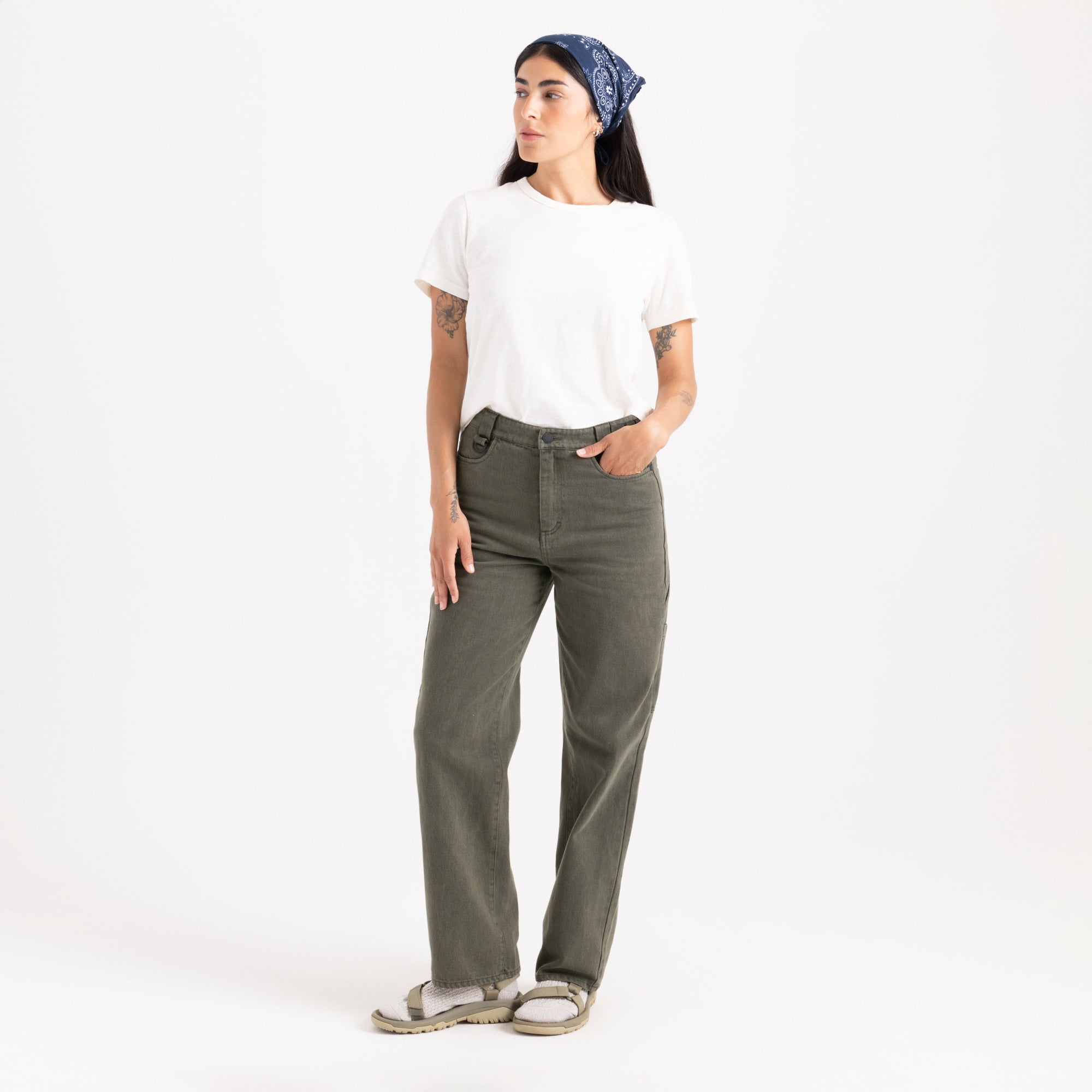 ROARK HWY 1 PANT DKM-DARK MILITARY 26