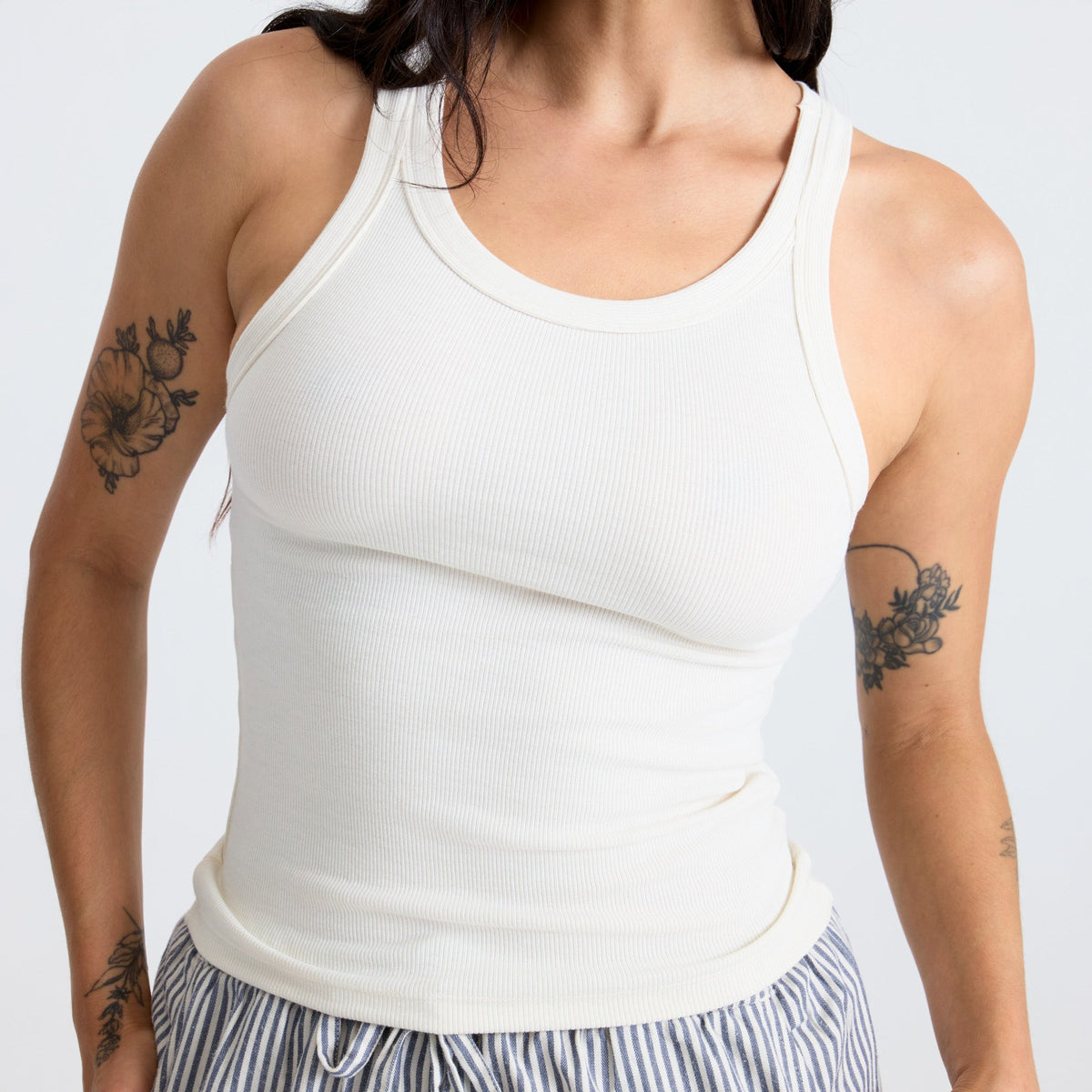 Roark Wind Worn Tank Top Bone L