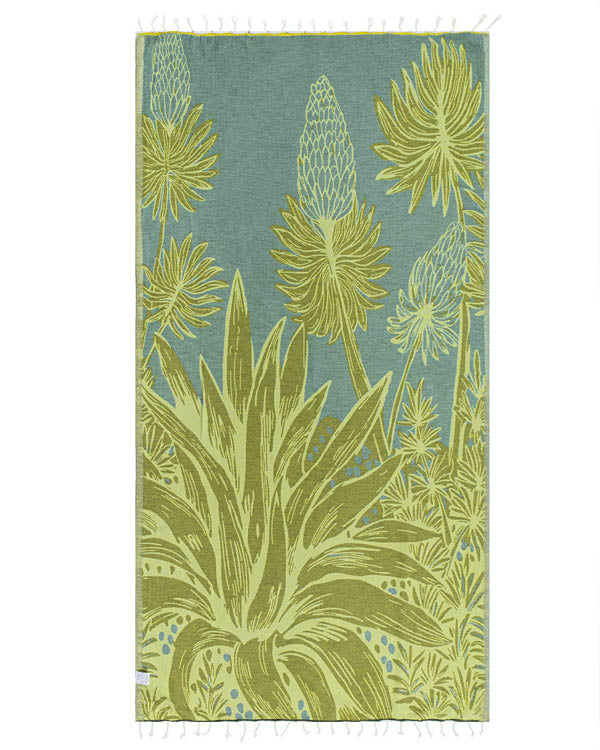 Sand Cloud Turkish Beach Towel Agave Lime Regular
