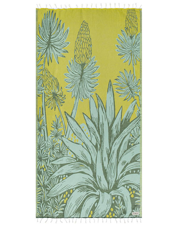 Sand Cloud Turkish Beach Towel Agave Lime Regular