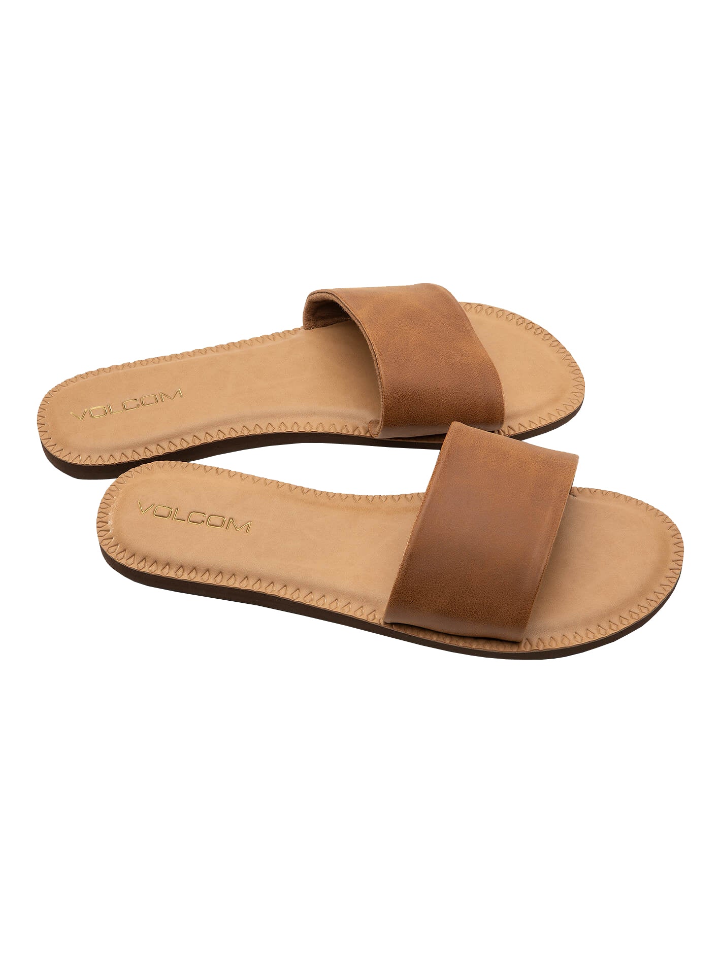 Volcom Simple Slide Womens Sandal TAN-Tan 10