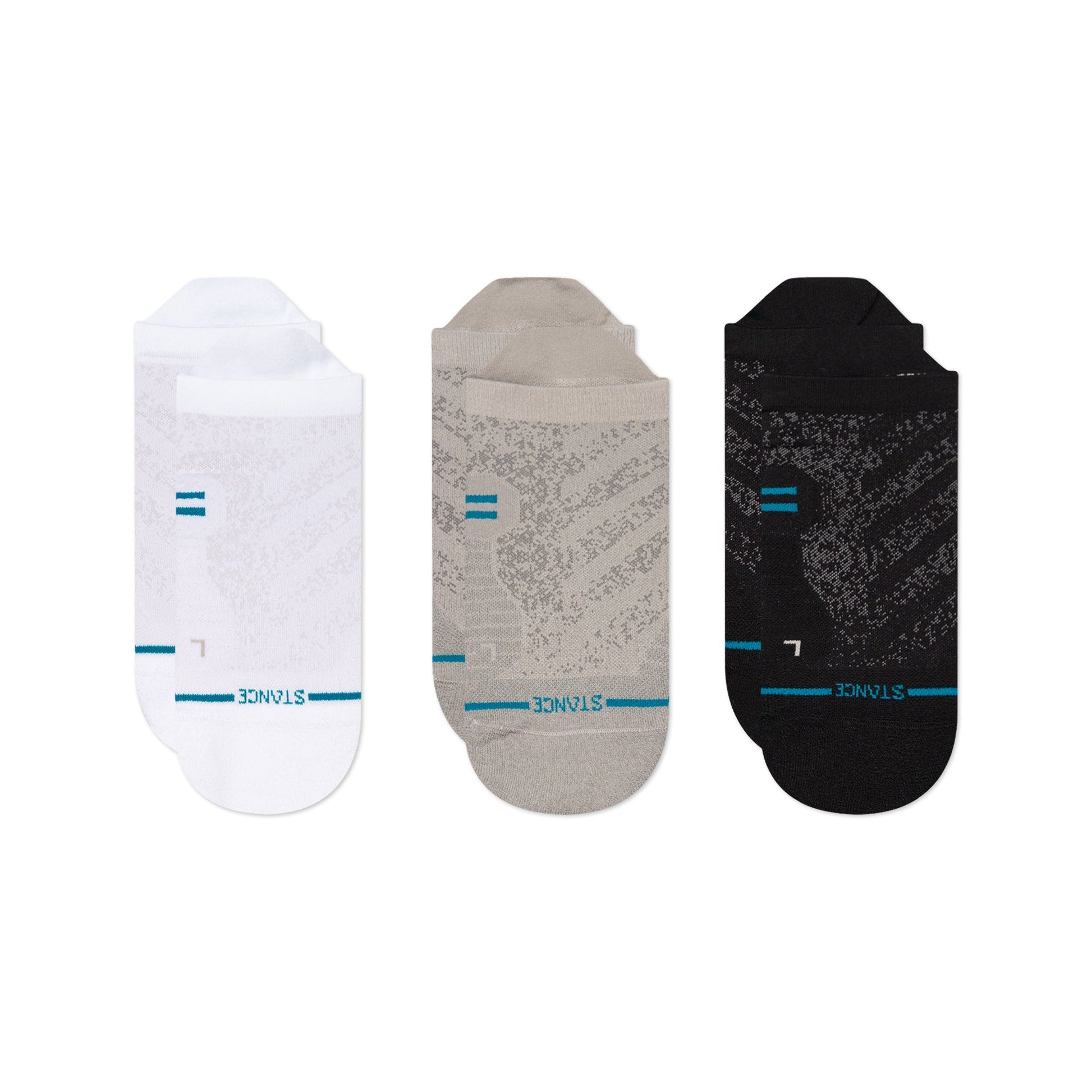 STANCE RUN LIGHT TAB 3 PACK BLK-BLACK L