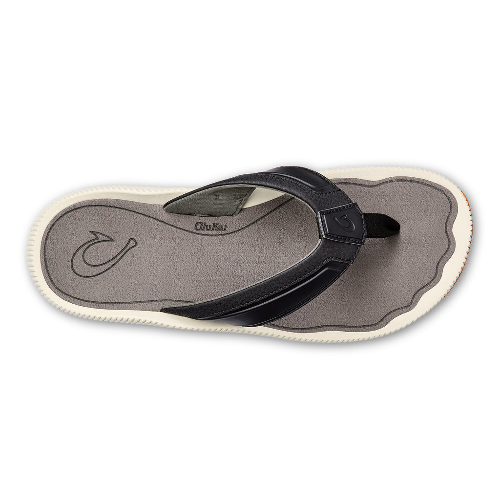 Olukai Kukulu Mens Sandal 4026-Black-Charcoal 8
