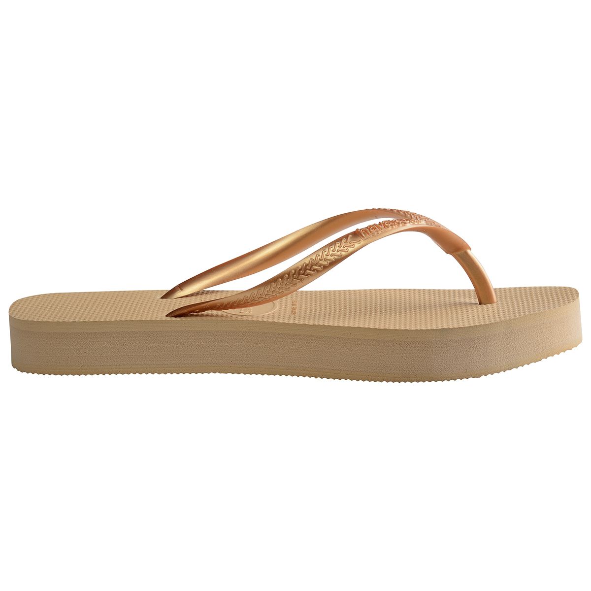 Havaianas Slim Flatform Womens Sandal 0570-Golden 9