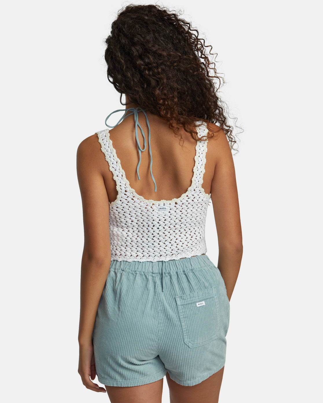 RVCA Railed Crochet Tank WPW L