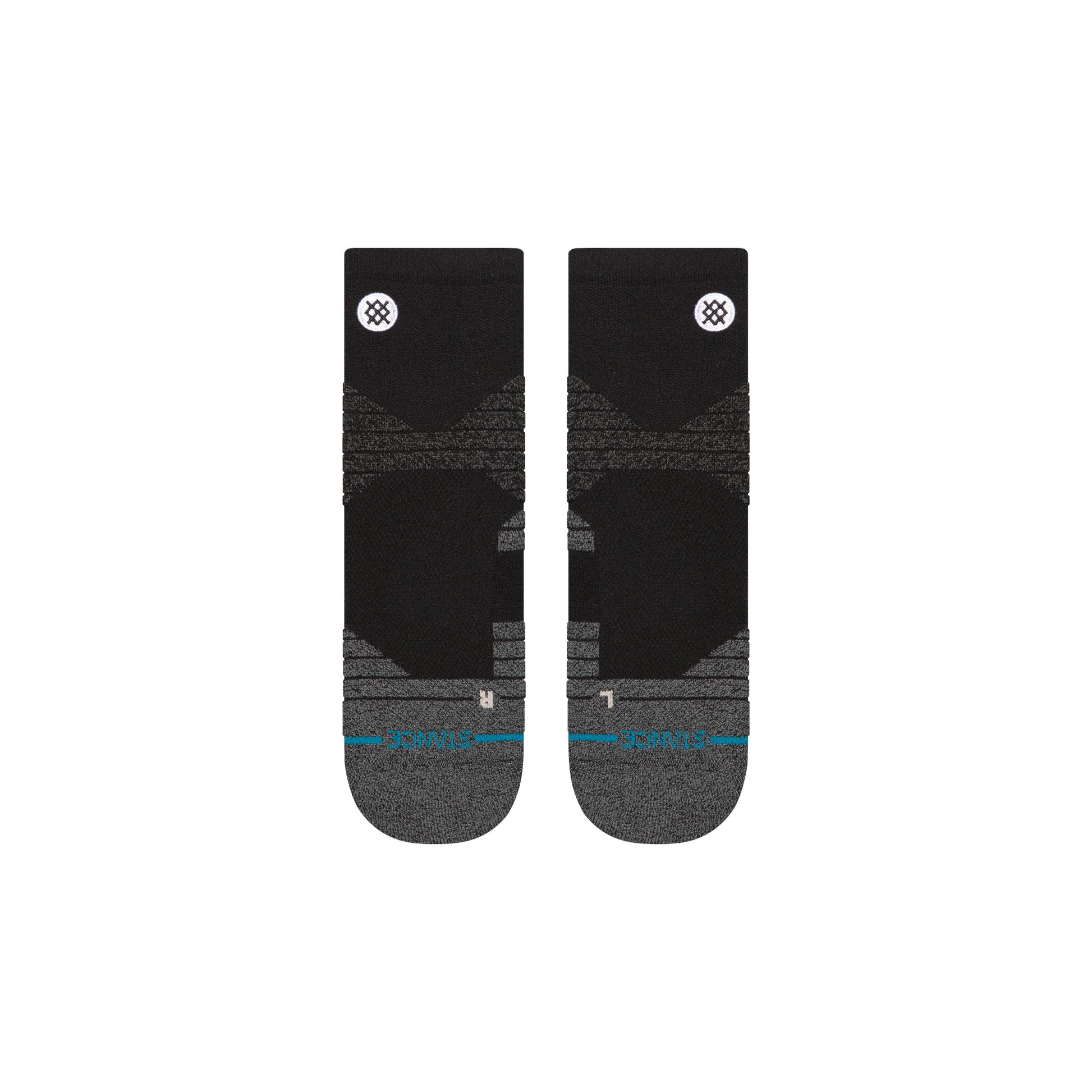 STANCE ICON SPORT QTR BLK-BLACK L