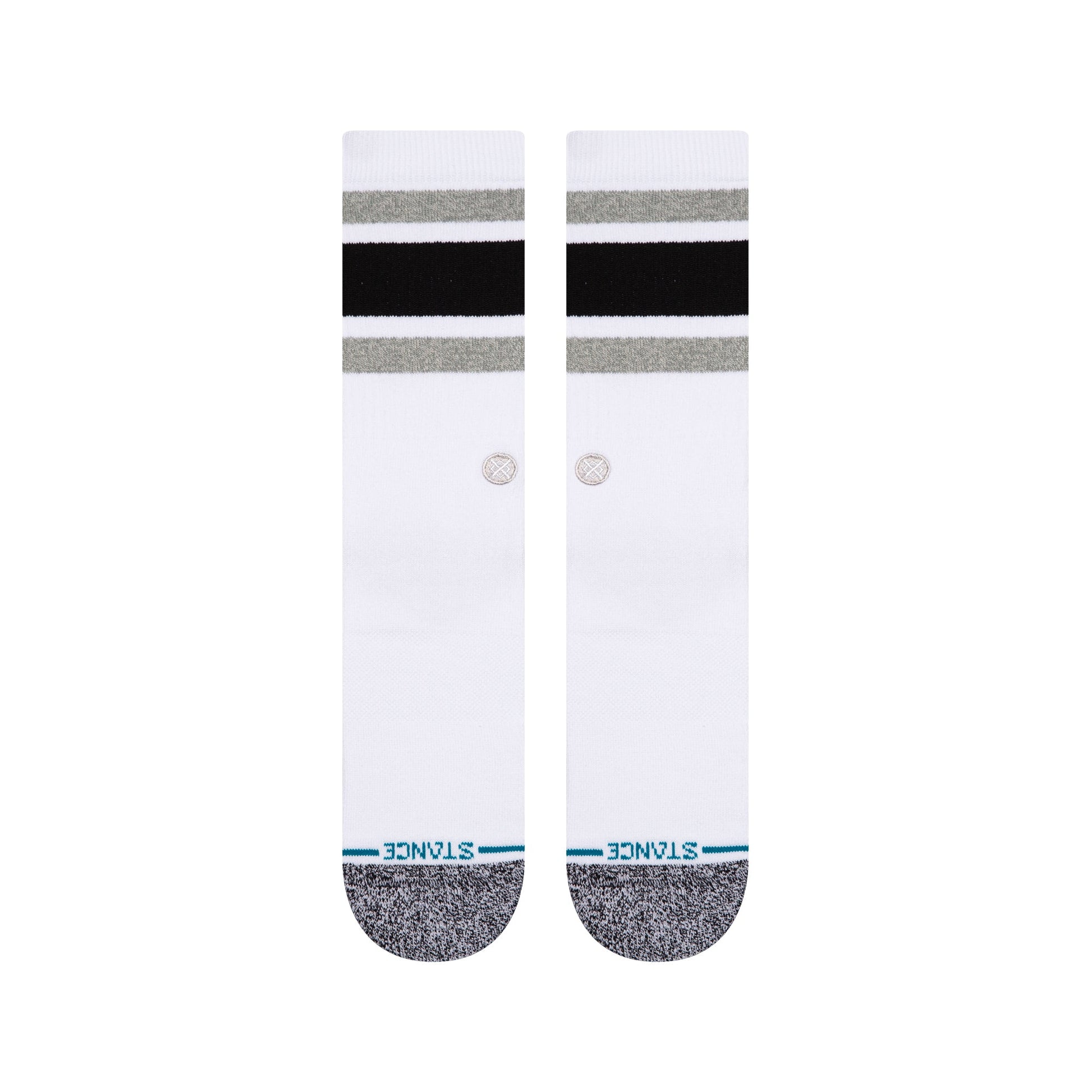 STANCE BOYD ST CREW SOCKS WHT-WHITE XL