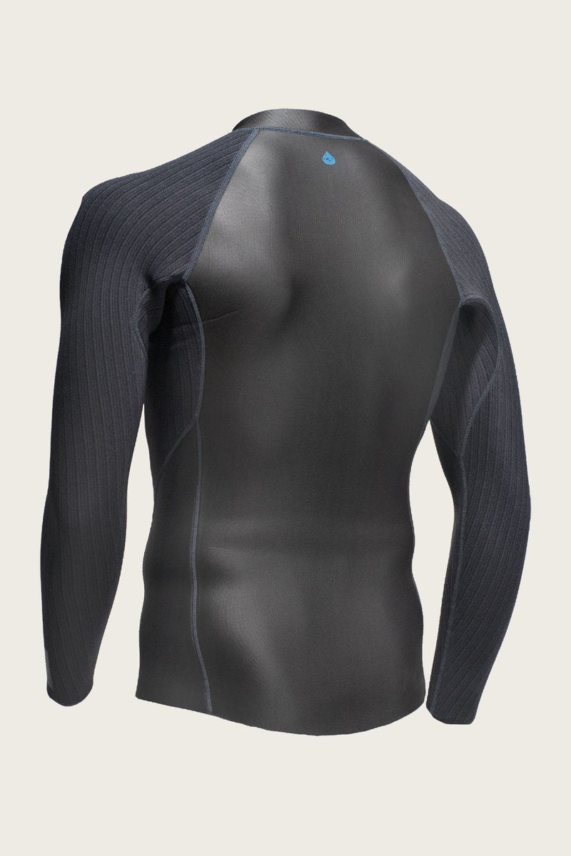 O Neill Blueprint 2mm Front Zip Wetsuit Jacket A00-Black-Black M