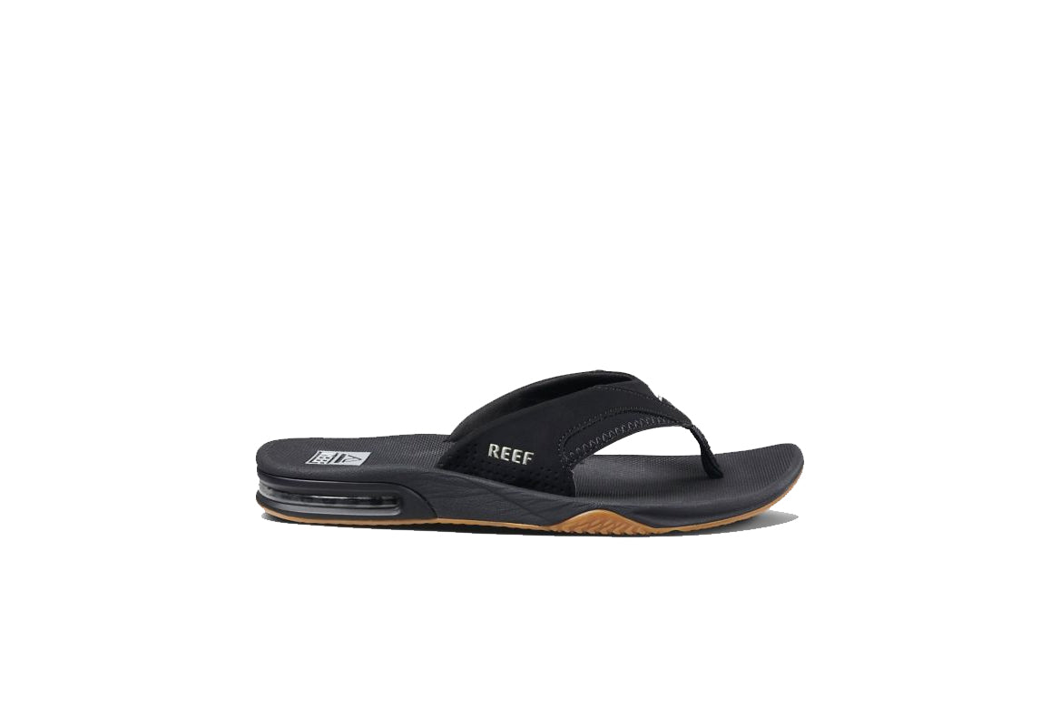 Reef Fanning Mens Sandal Black-Silver 8
